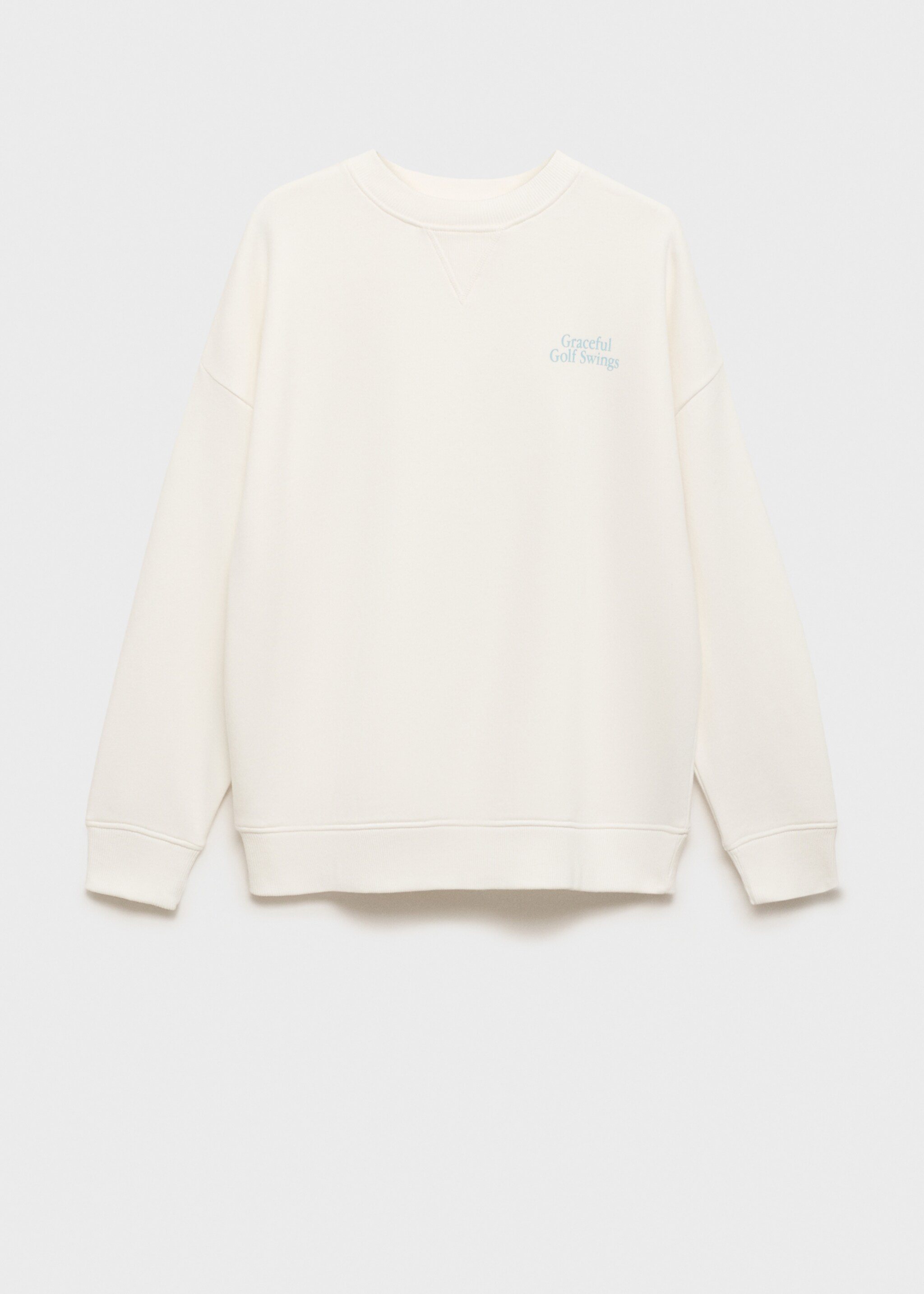 Baumwoll-Sweatshirt mit Aufschrift - Artikel ohne Model