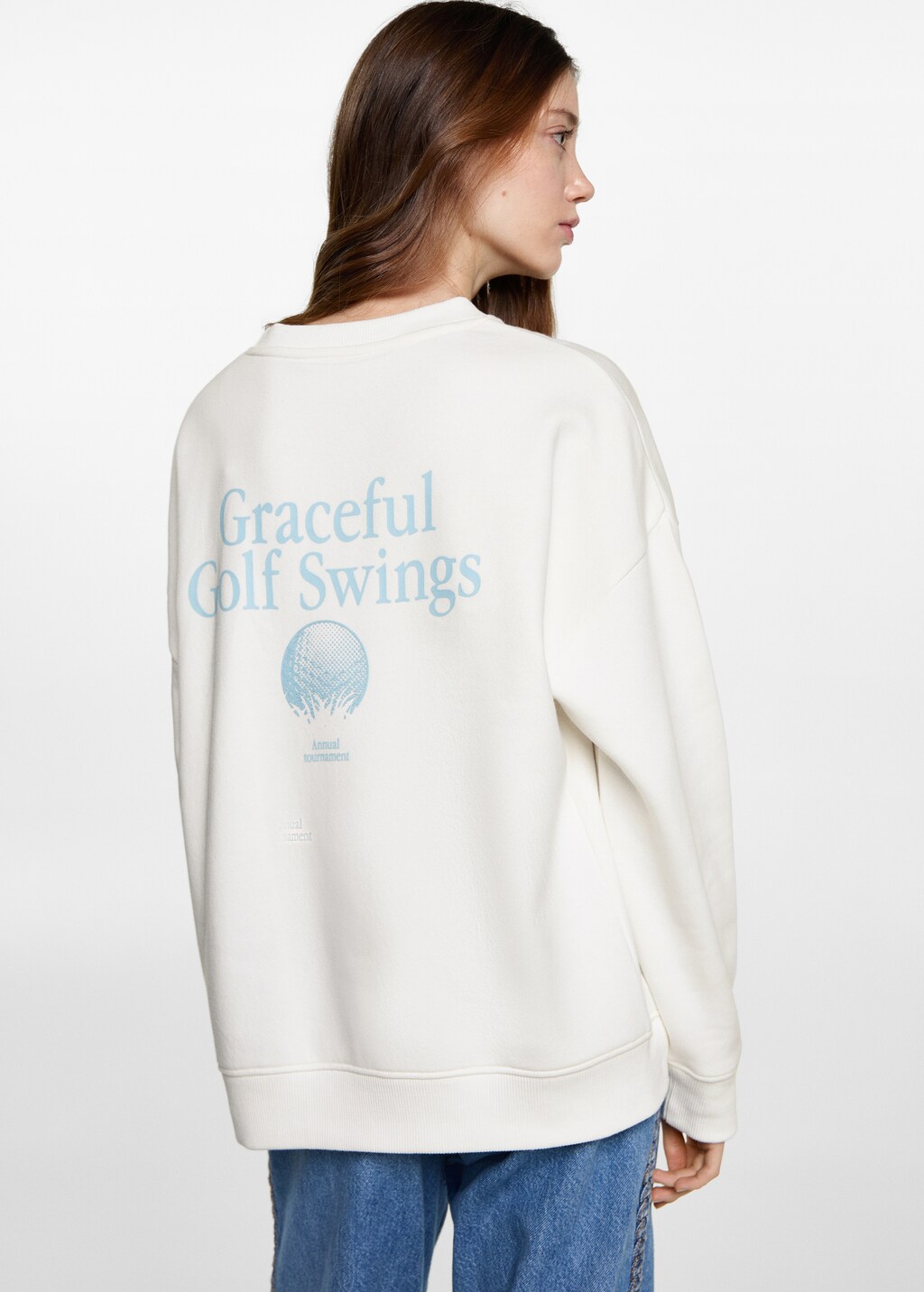 Message cotton sweatshirt