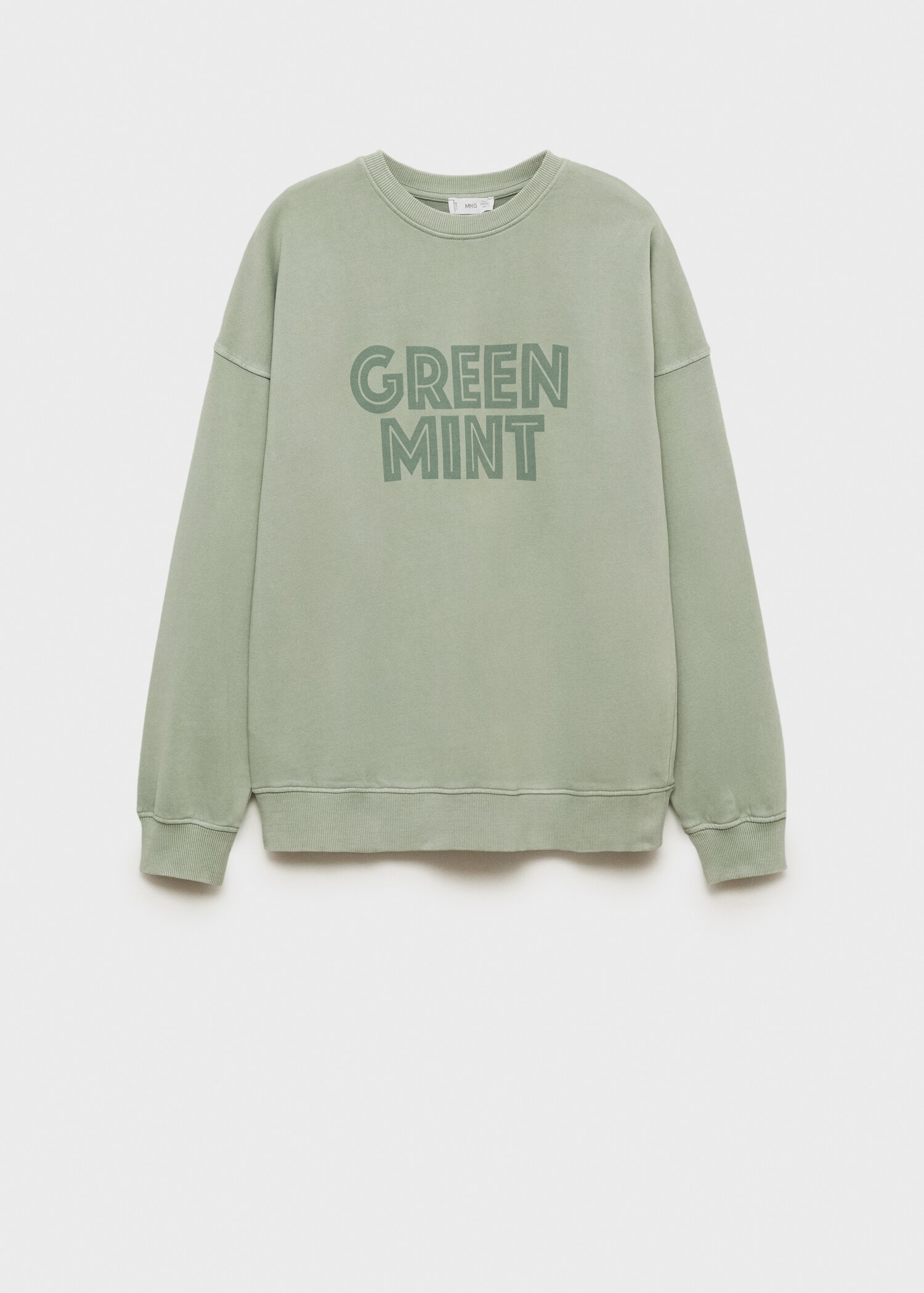 Yazılı ve desenli sweatshirt - Modelsiz ürün
