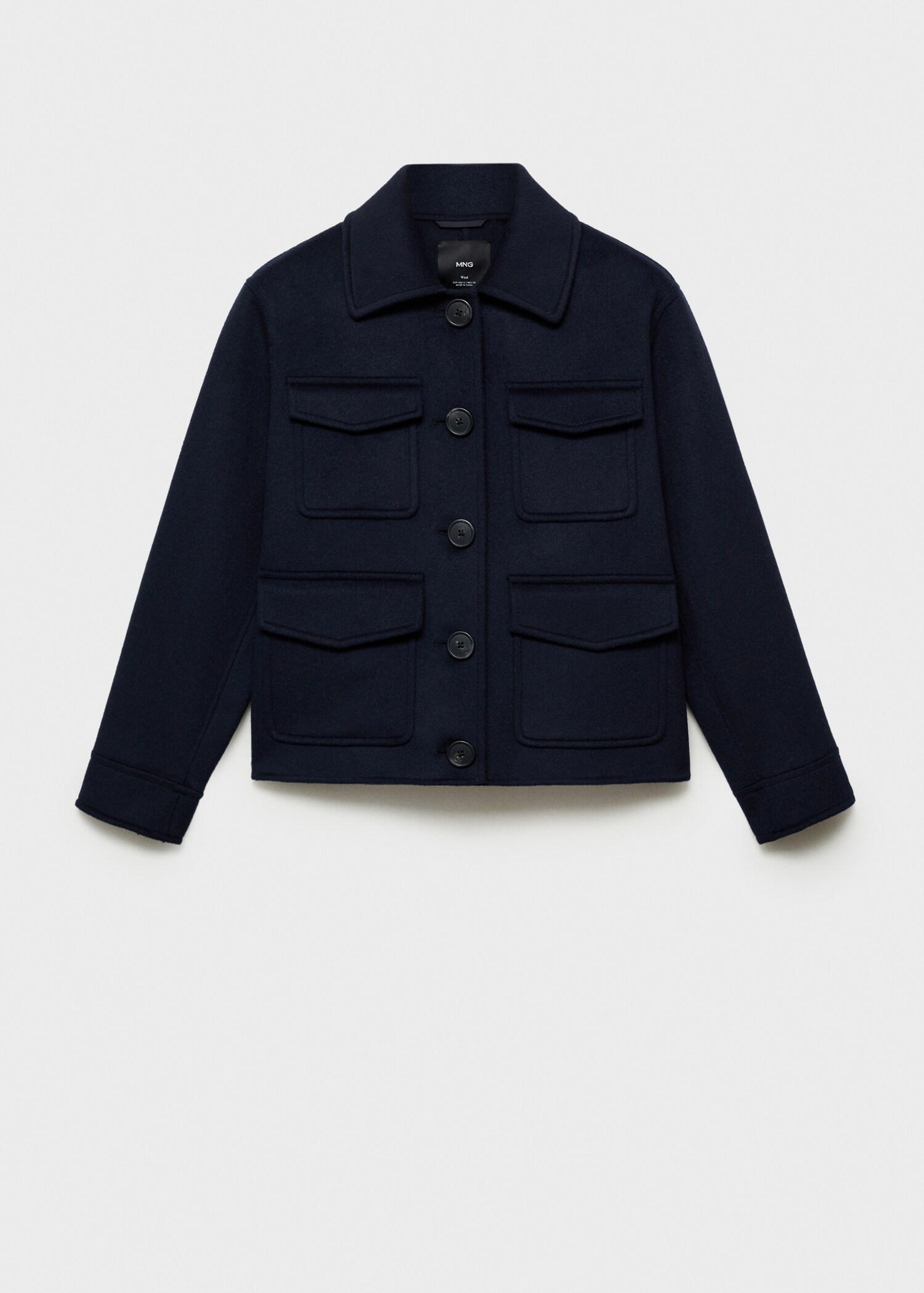 Wool jacket with pockets - Article without model