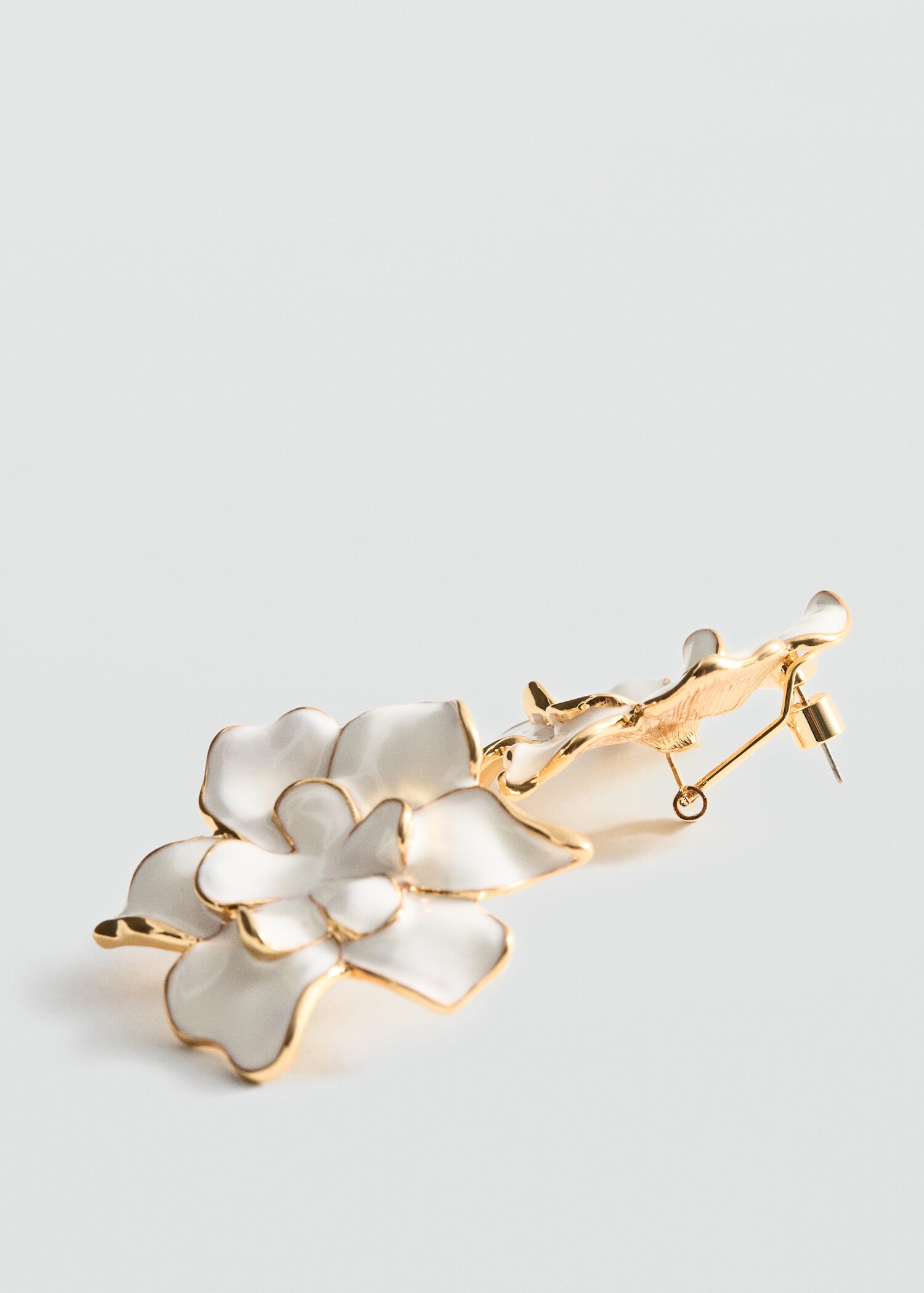 Pendientes doble flor - Plano medio
