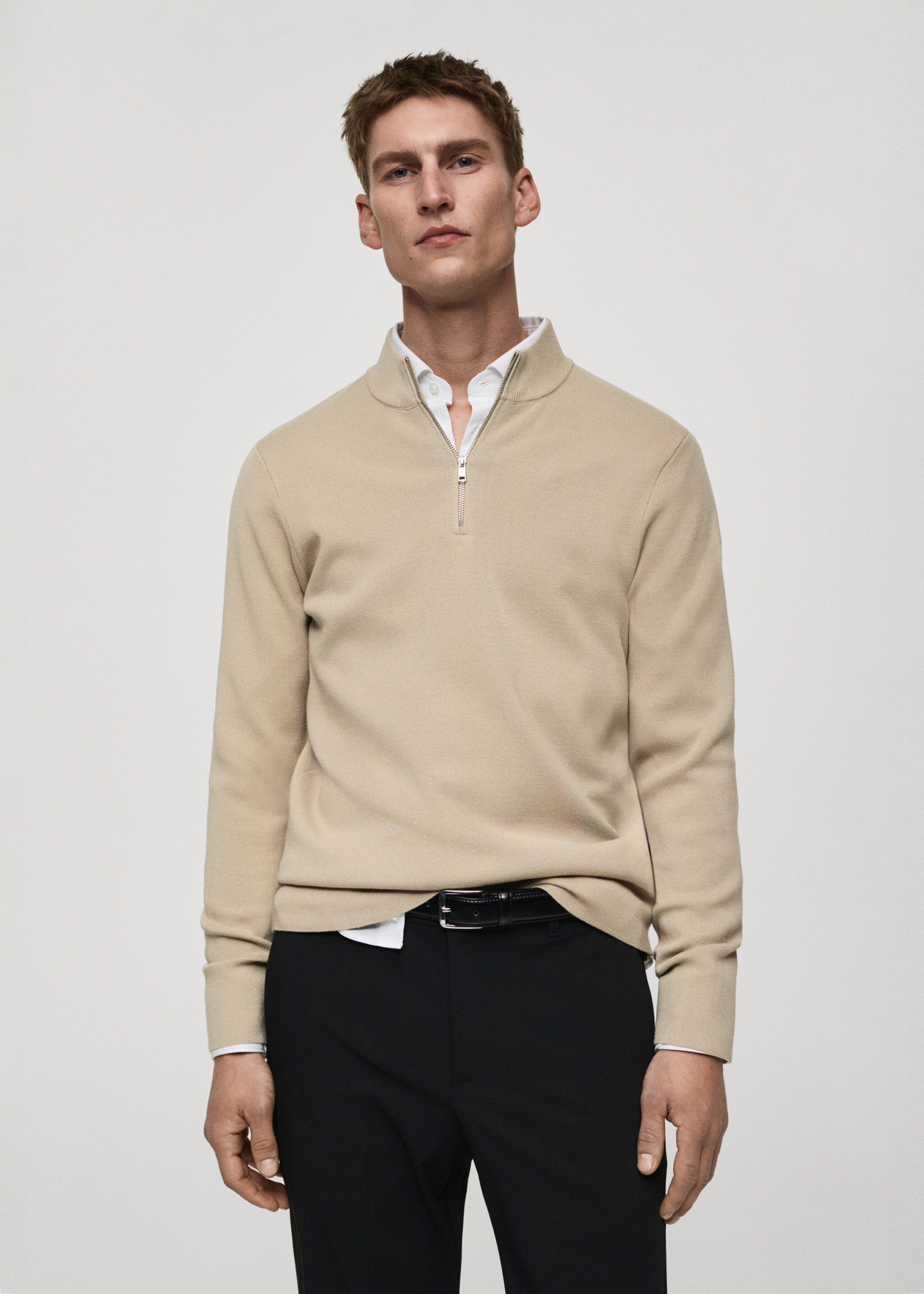 Jersey perkins cremallera - Plano medio