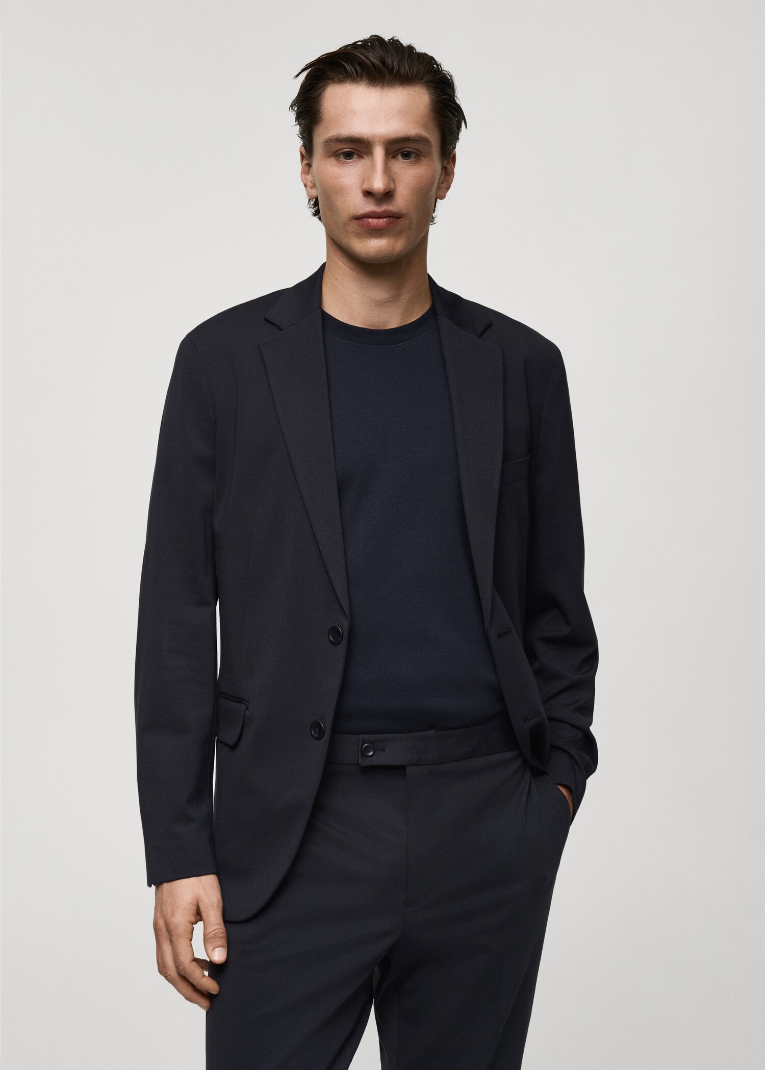 Zürich slim fit blazer ceket - Orta plan