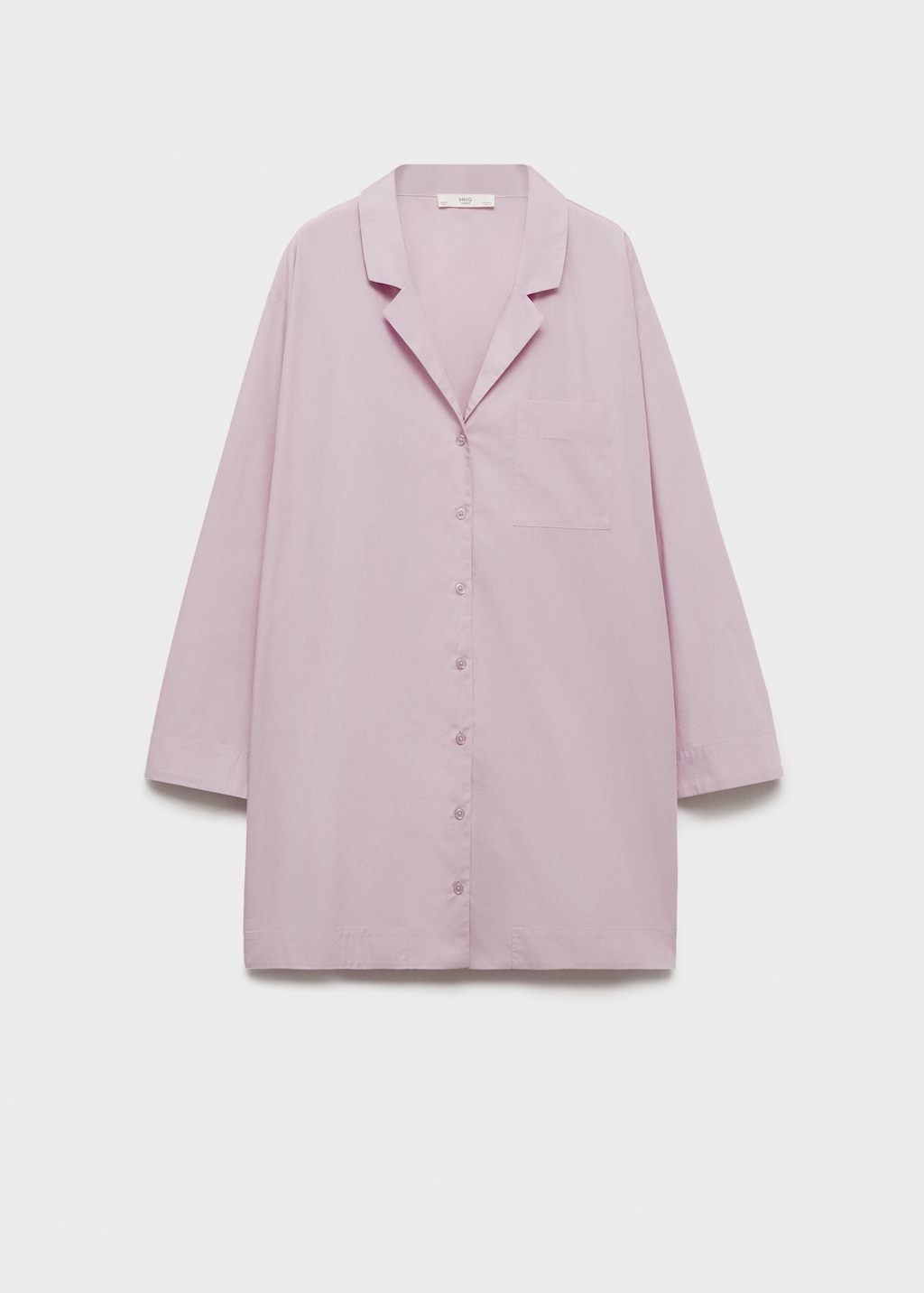 Garment-washed cotton nightgown