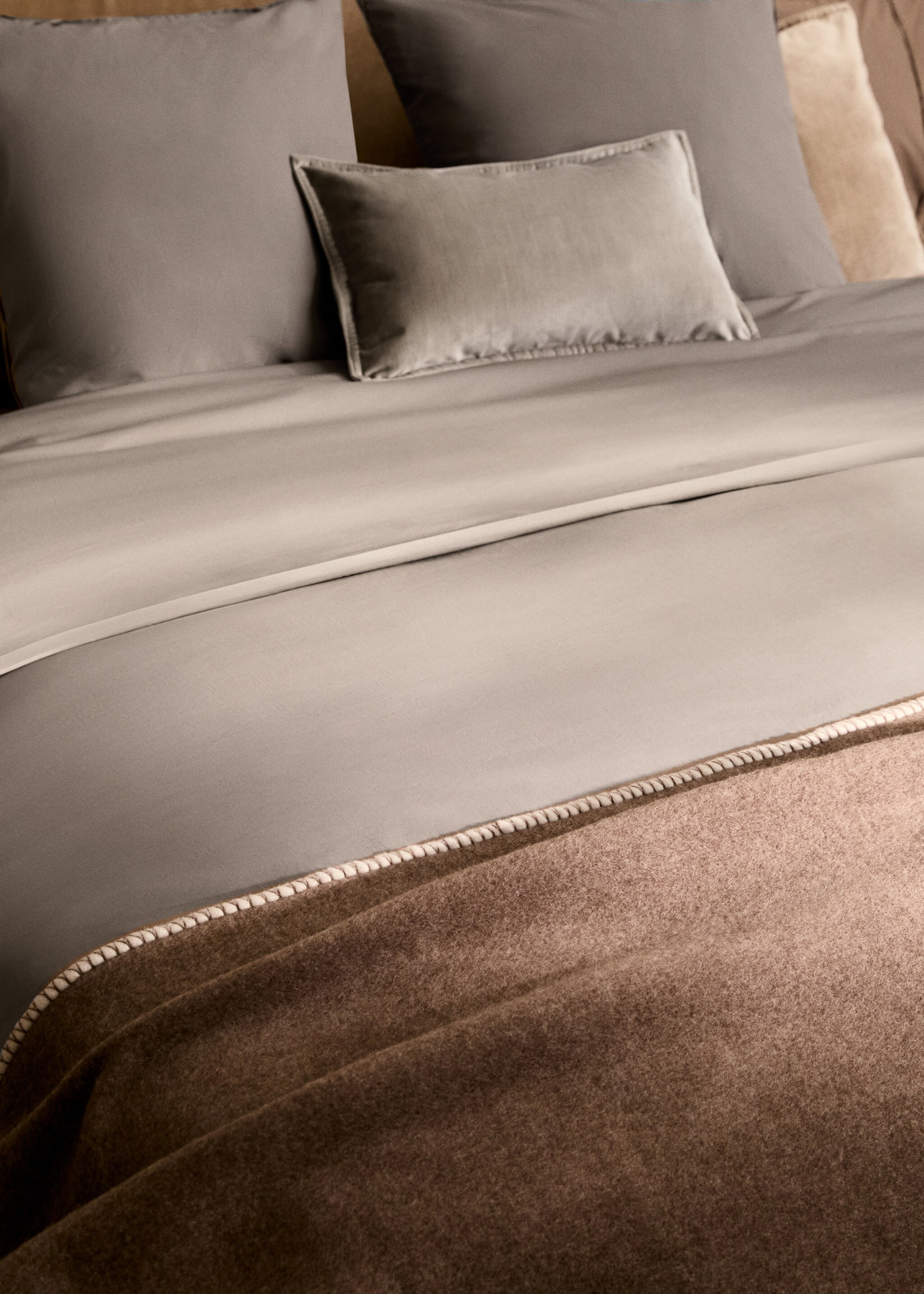Housse de couette coton percale 300 fils lit 150/160 cm - Détail de l'article 7