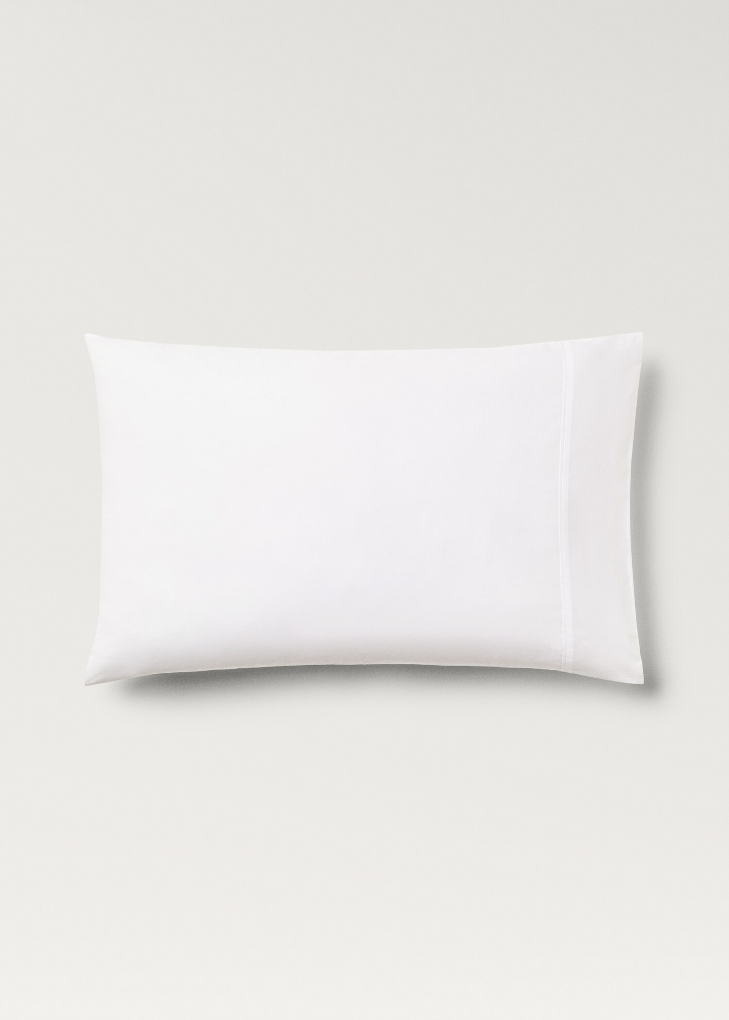 Deux taies d'oreiller percale de coton 300 fils 50x75 cm - Article sans modèle