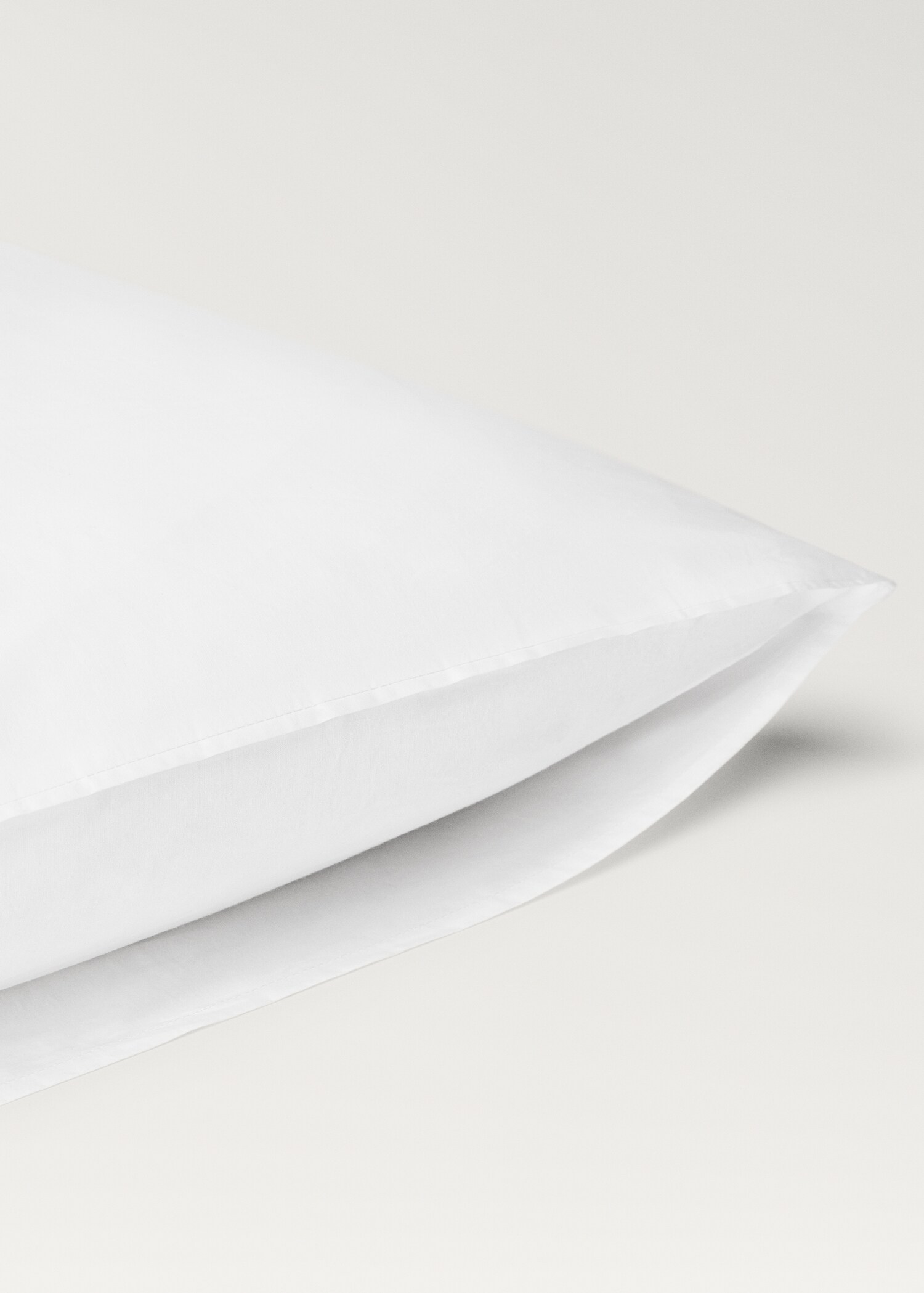 Deux taies d'oreiller percale de coton 300 fils 60 x 60 cm - Détail de l'article 2