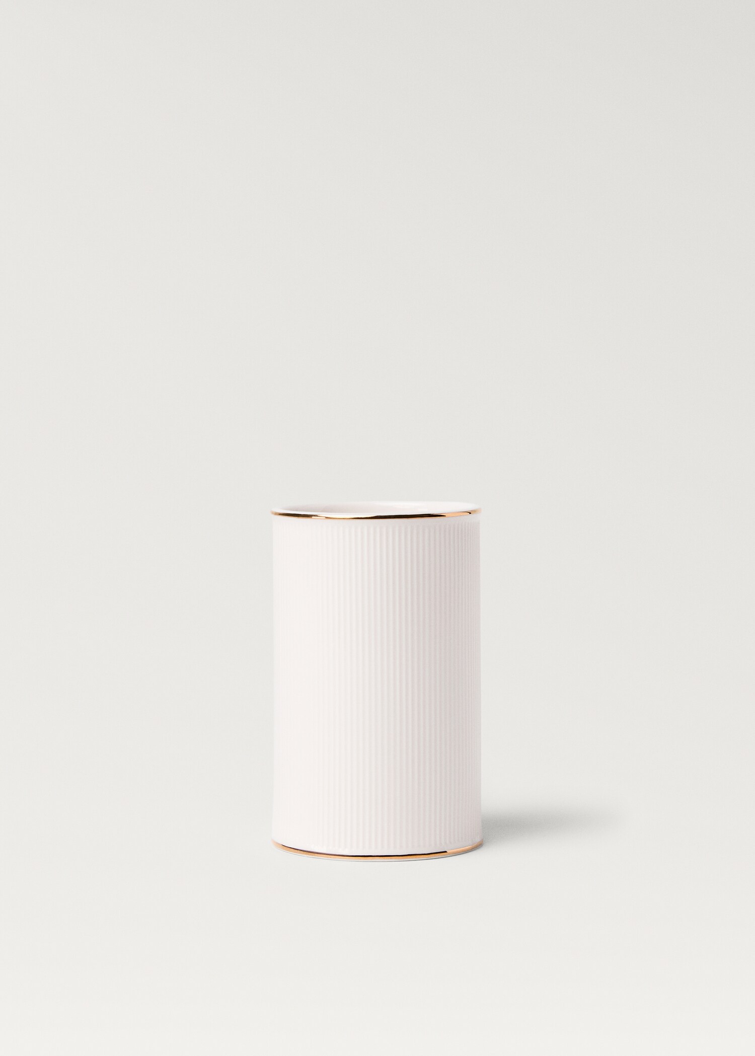 Badkamerglas van steengoed met streepdetail - Artikel zonder model