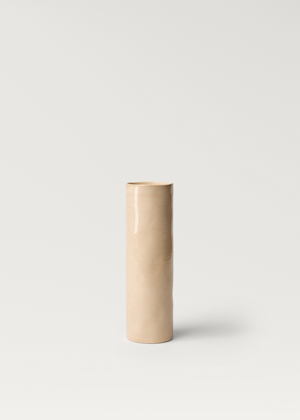 Stoneware cylindrical vase 30cm