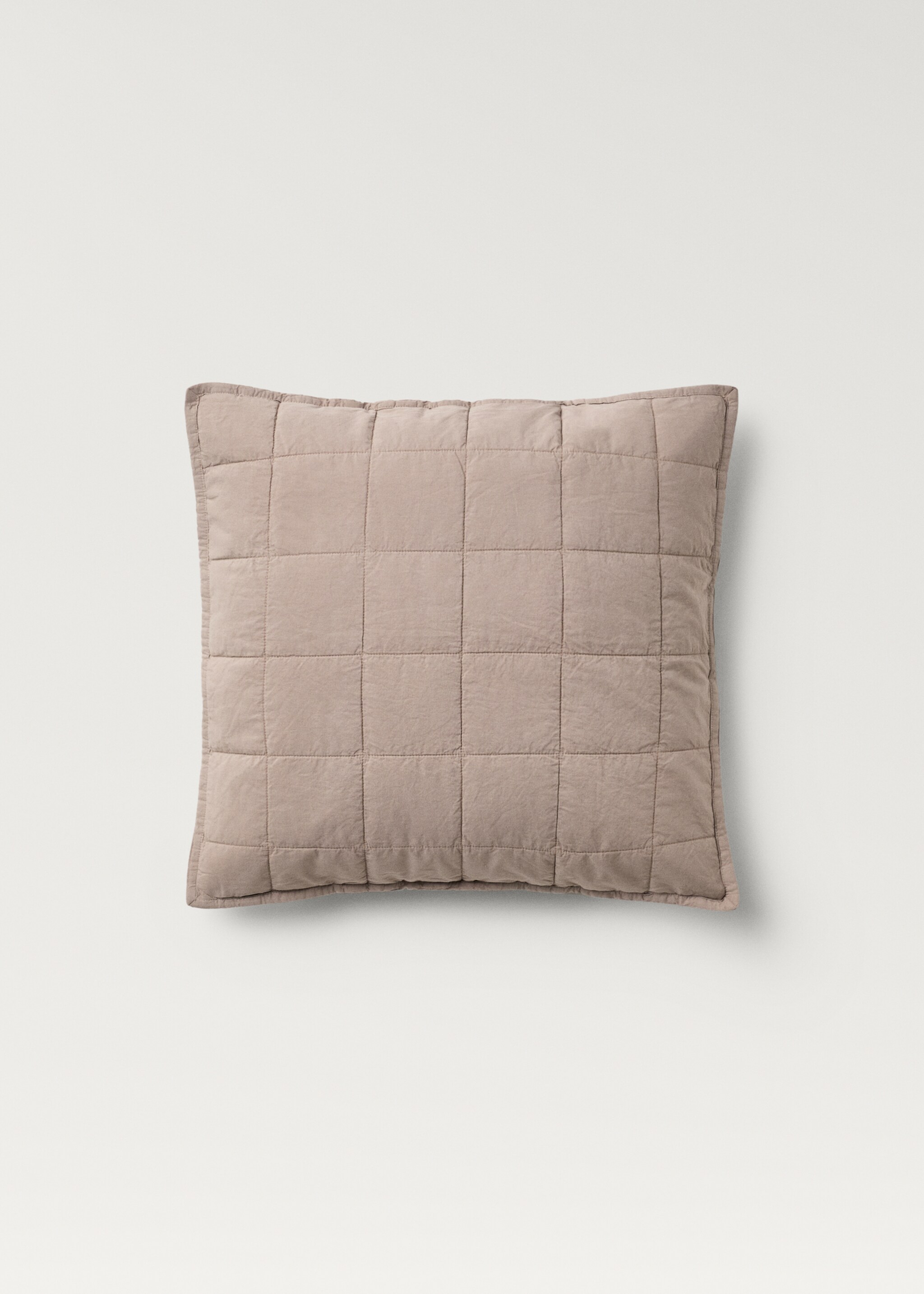 Kuddfodral i bomullspercale garment-dyed med rutor 50x50 cm - Artikel utan modell