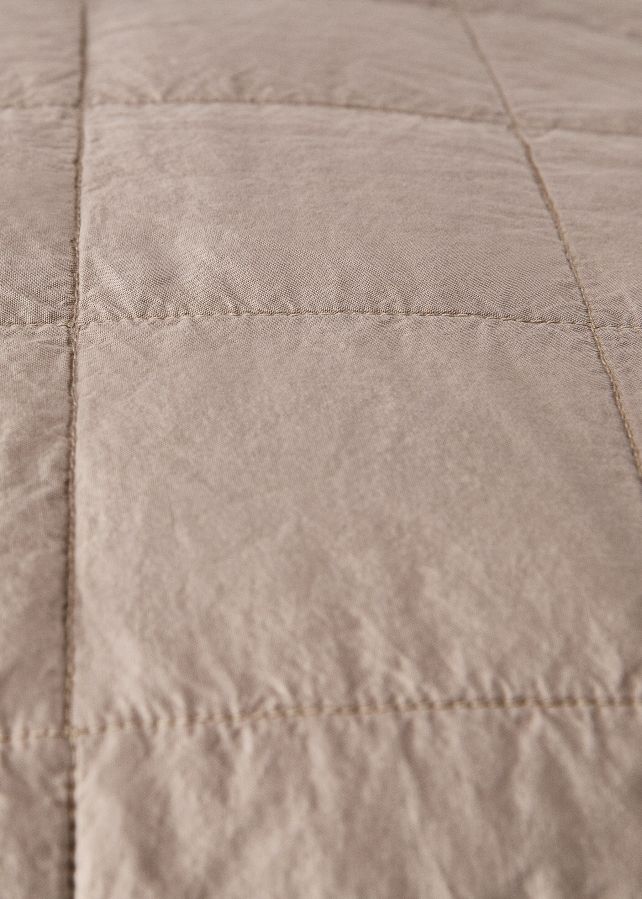 Kuddfodral i bomullspercale garment-dyed med rutor 50x50 cm - Detaljer om artikeln 2