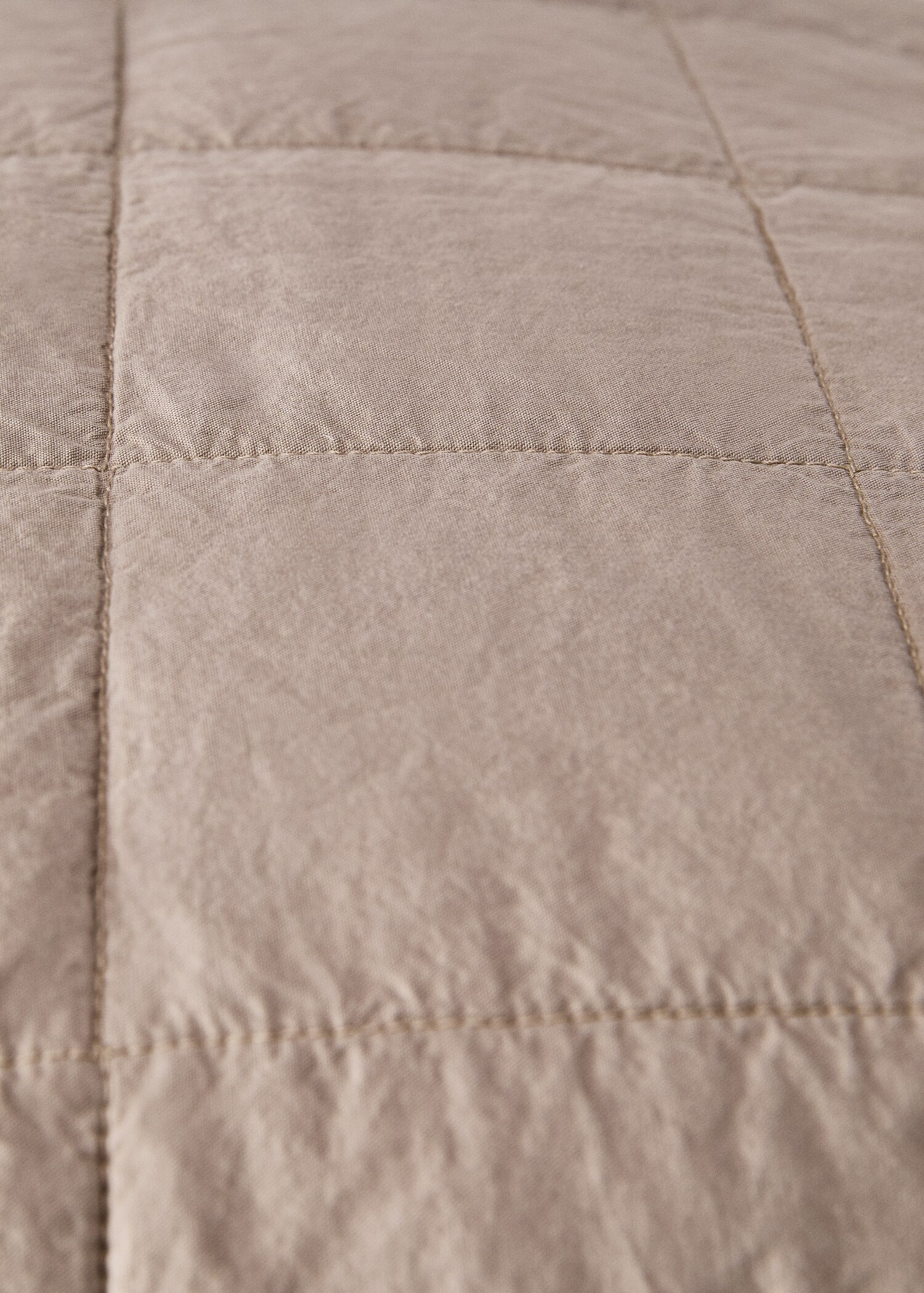 Funda cojín algodón percal garment-dyed cuadros 50x50 cm - Detalle del artículo 2
