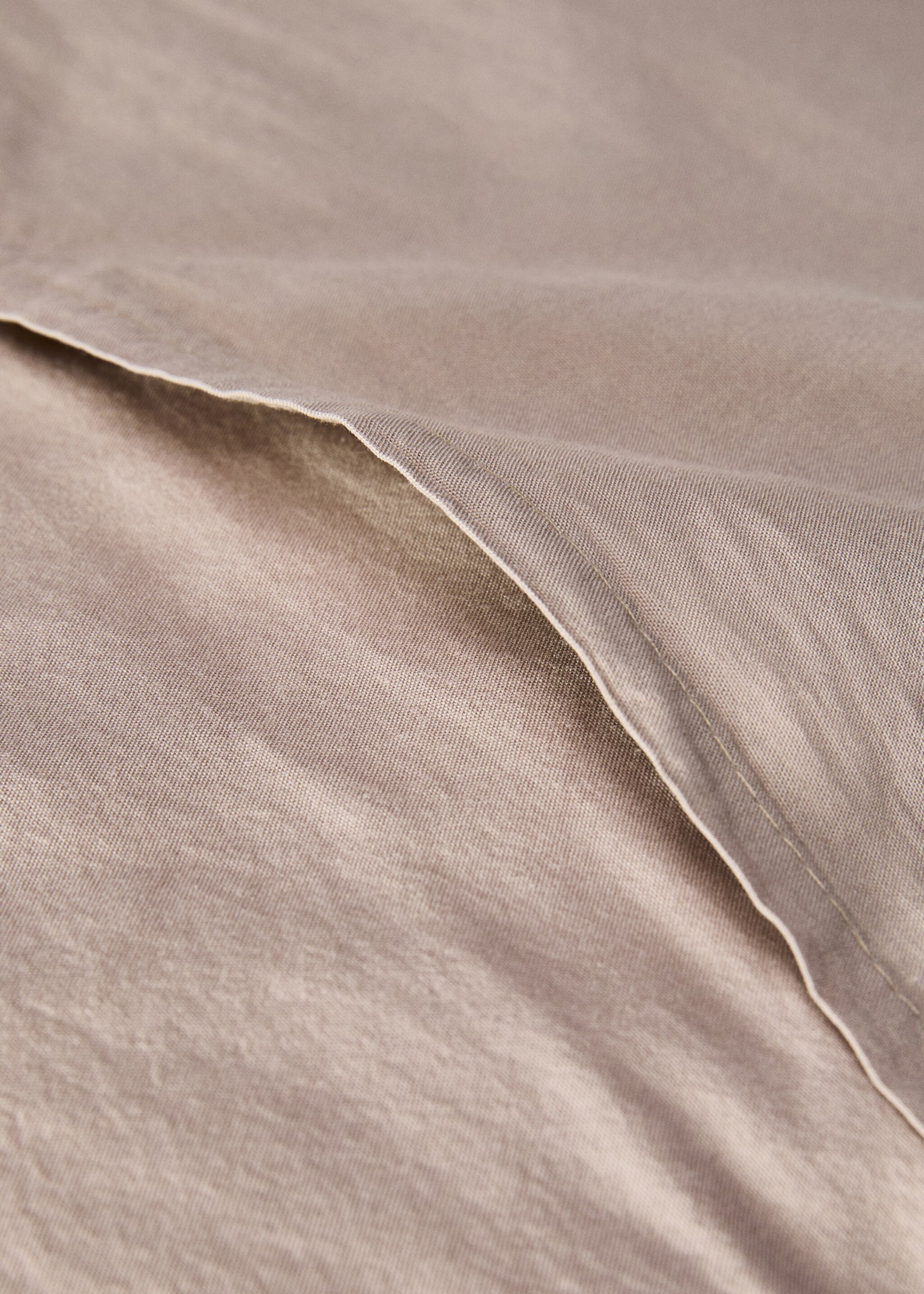 Kuddfodral i bomullspercale garment-dyed med rutor 50x50 cm - Detaljer om artikeln 4