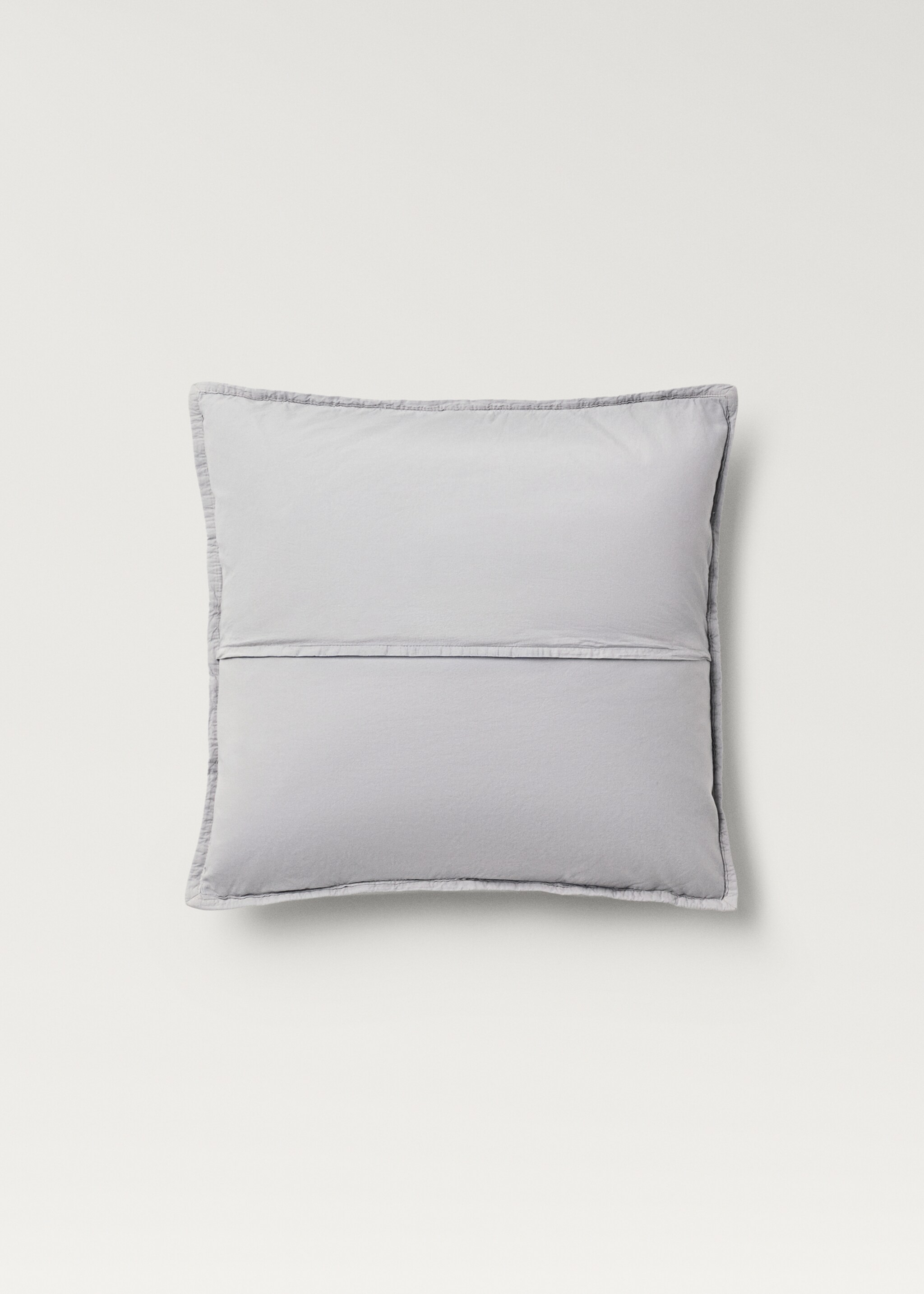 Husă de pernă din bumbac percal garment dyed carouri 50x50 cm - Detaliu al articolului 1
