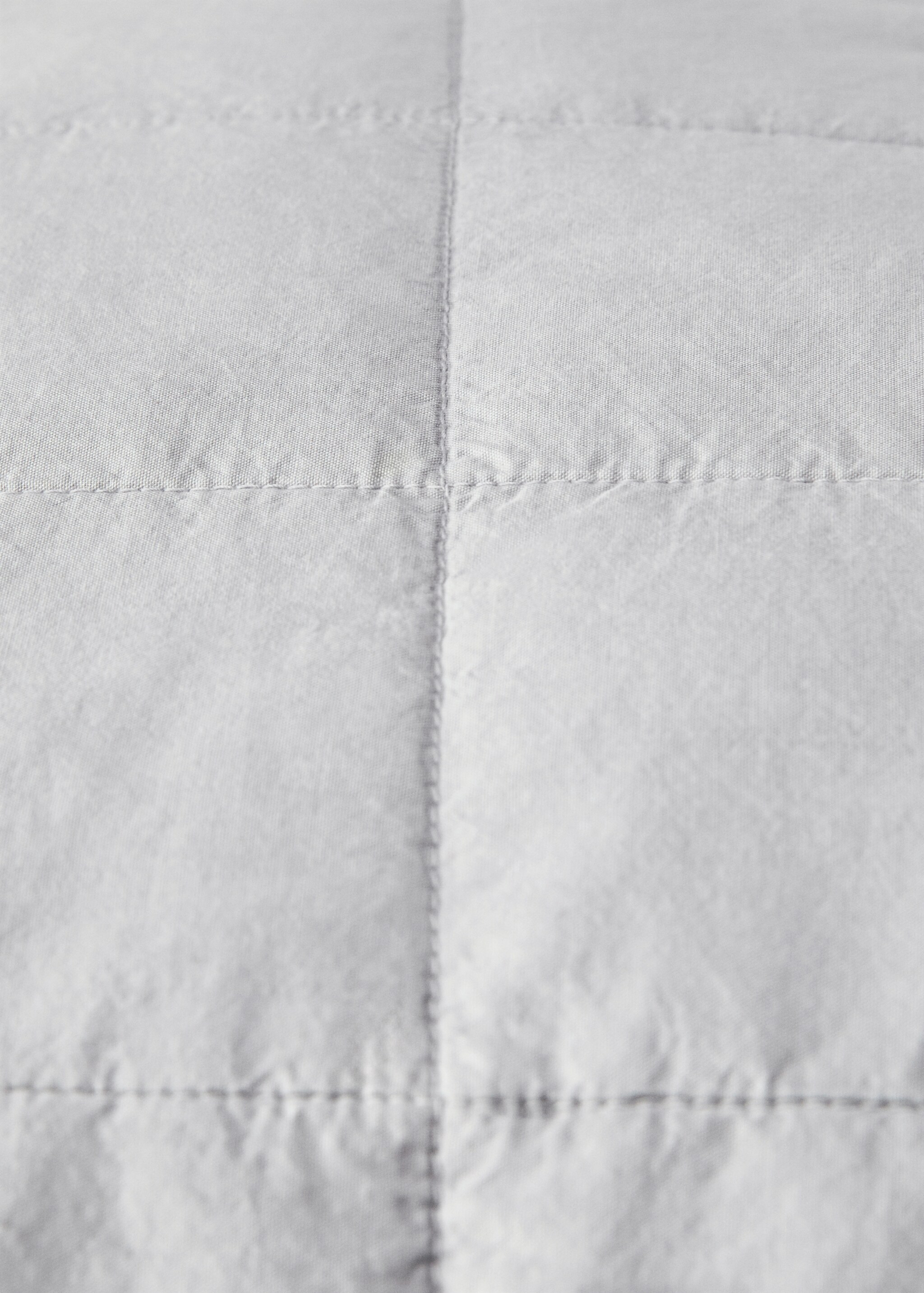 Husă de pernă din bumbac percal garment dyed carouri 50x50 cm - Detaliu al articolului 2