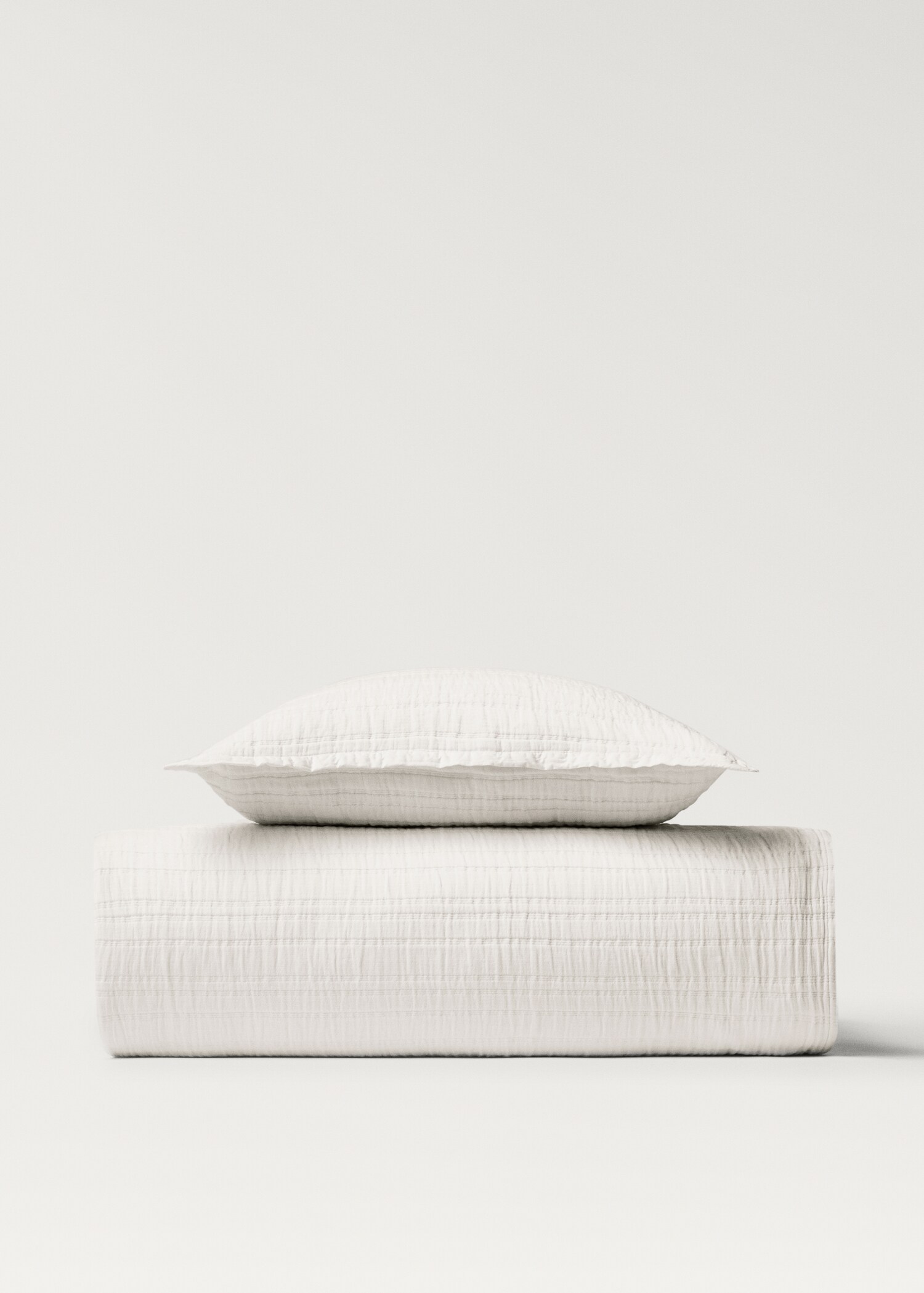 Trapunta cotone jacquard righe letto 130/150 cm - Dettaglio dell'articolo 3