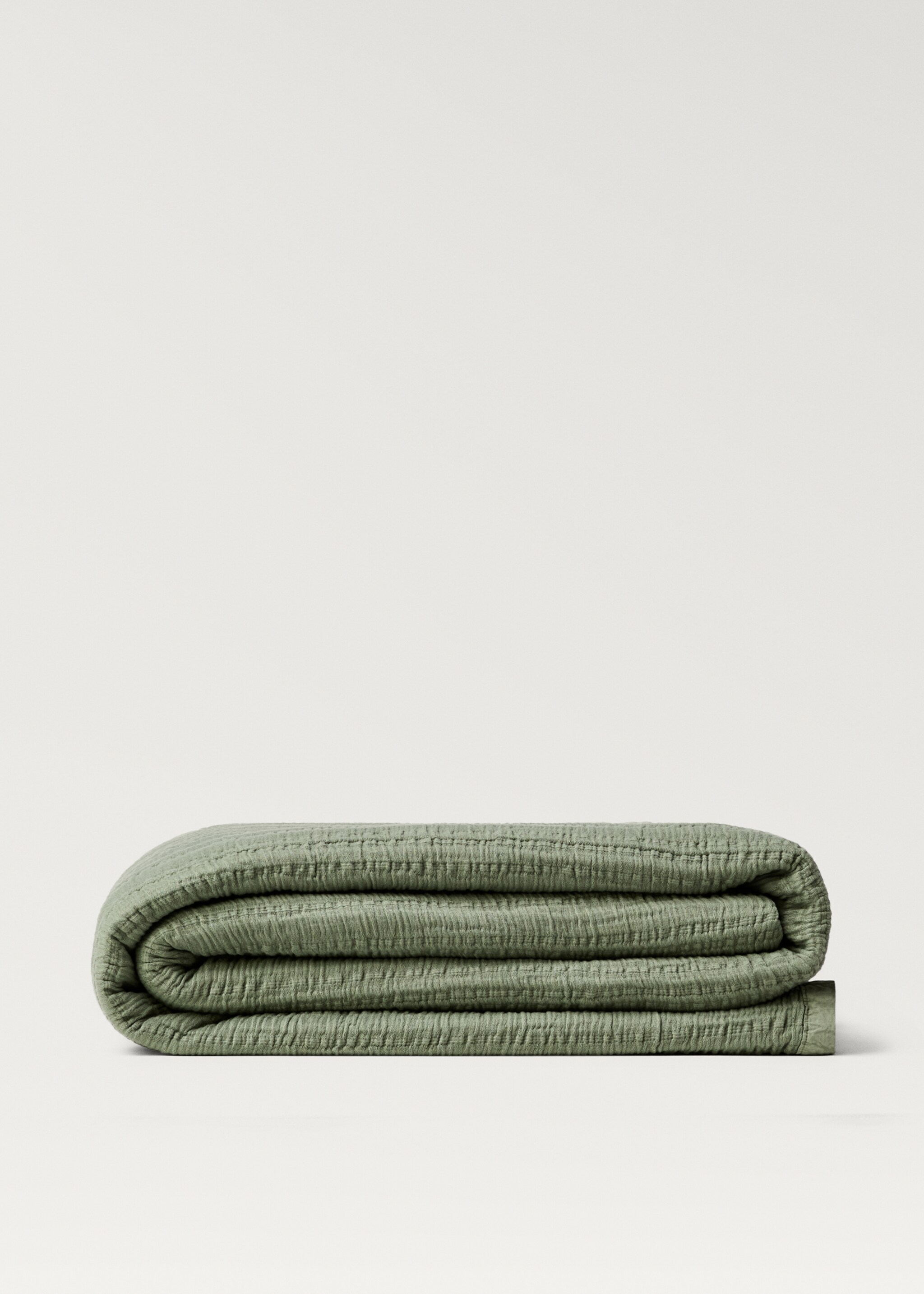 Tagesdecke aus Baumwolljacquard mit Streifen, Bett 130/150 cm - Artikel ohne Model