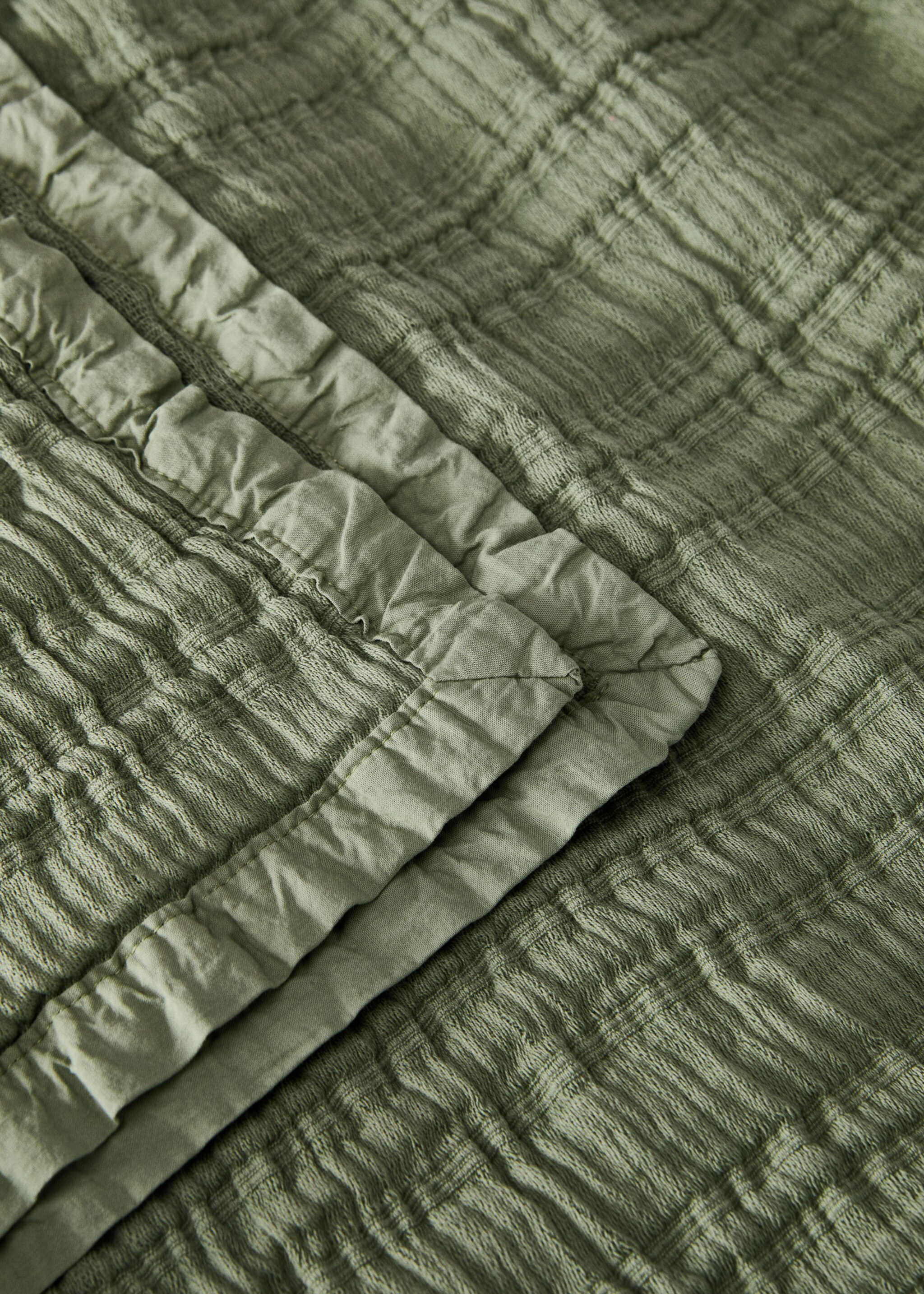 Tagesdecke aus Baumwolljacquard mit Streifen, Bett 130/150 cm - Detail des Artikels 2