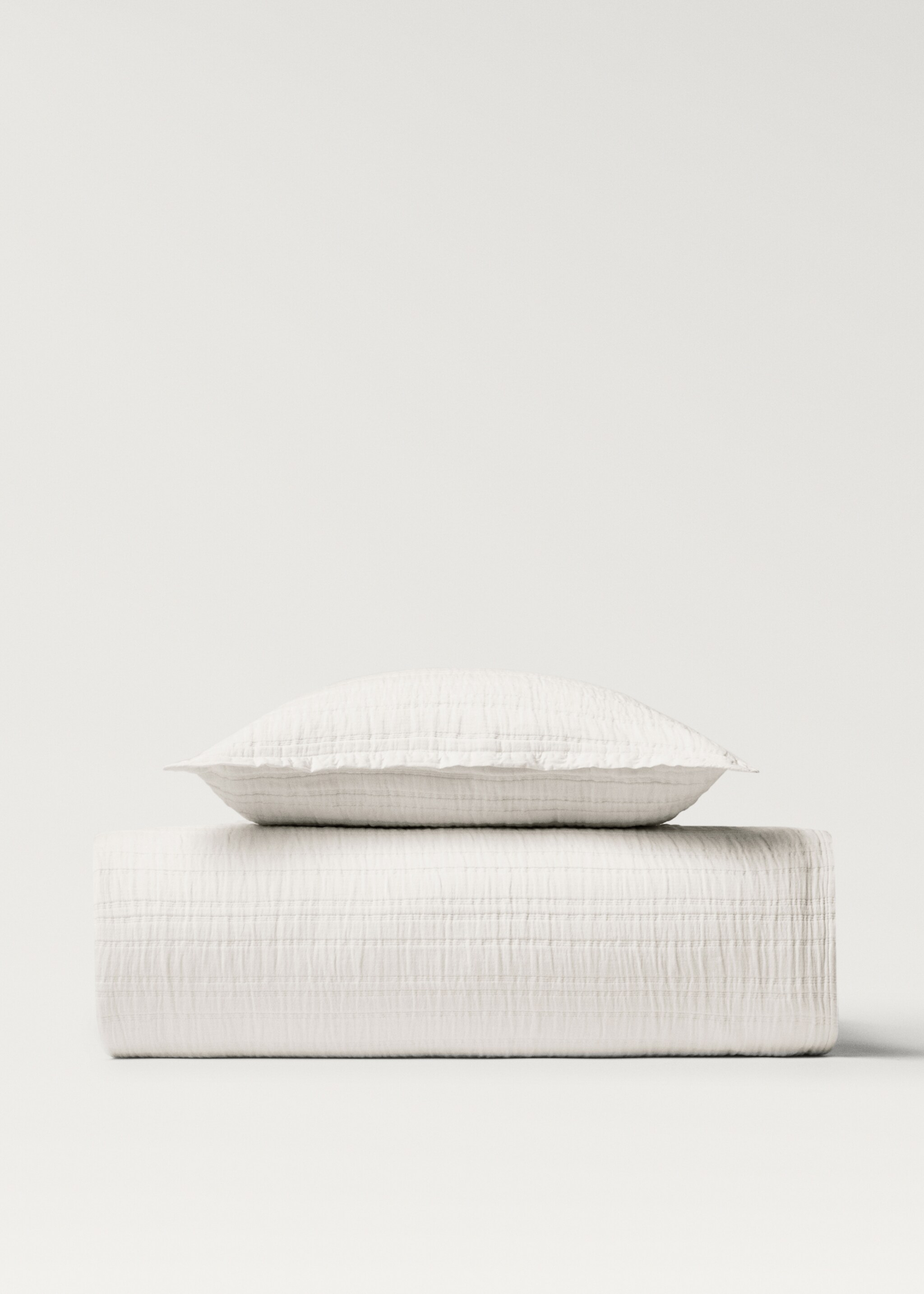 Cotton jacquard striped bedspread for 180/200 cm bed - Details of the article 3