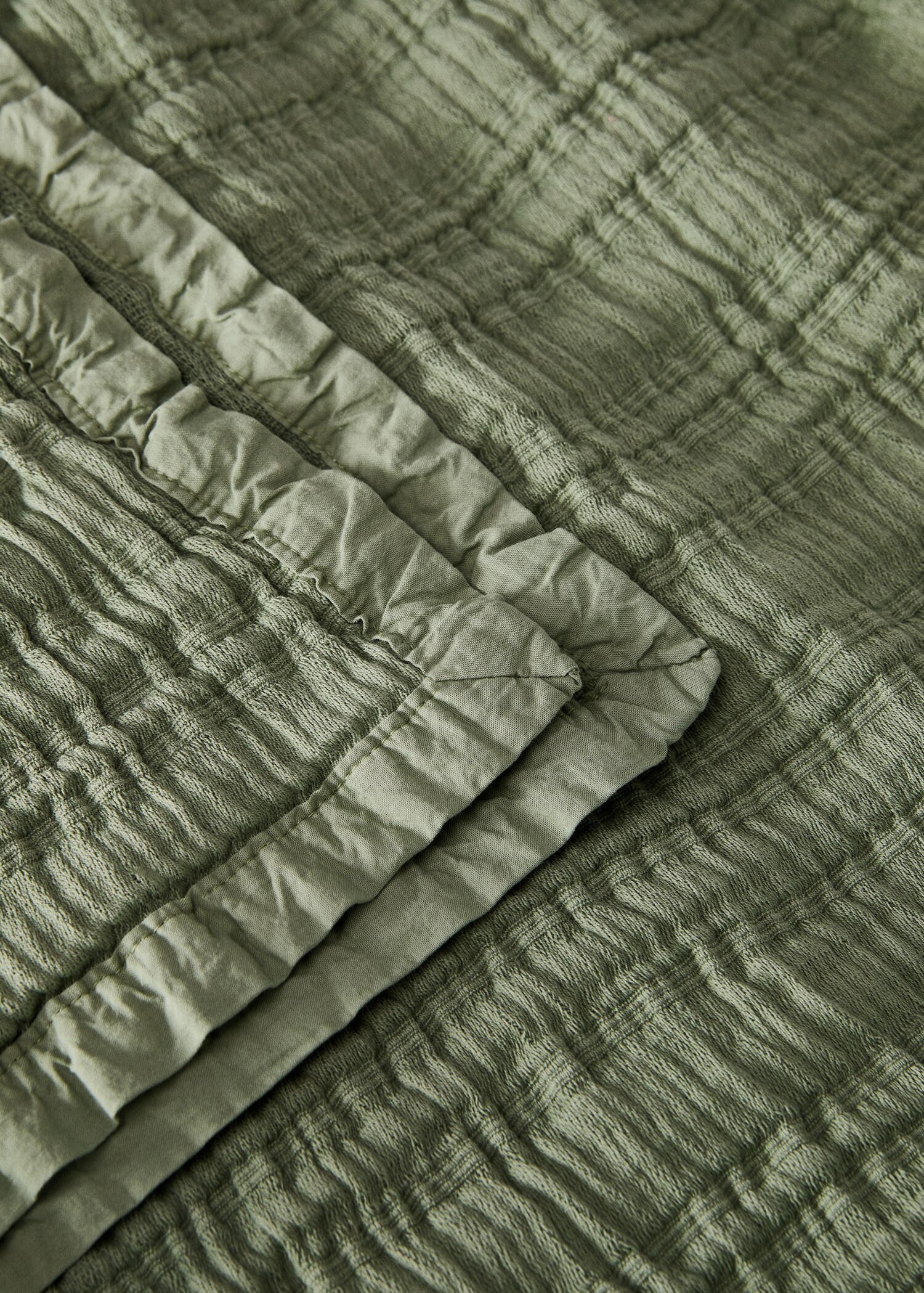Cotton jacquard striped bedspread for 180/200 cm bed - Details of the article 2