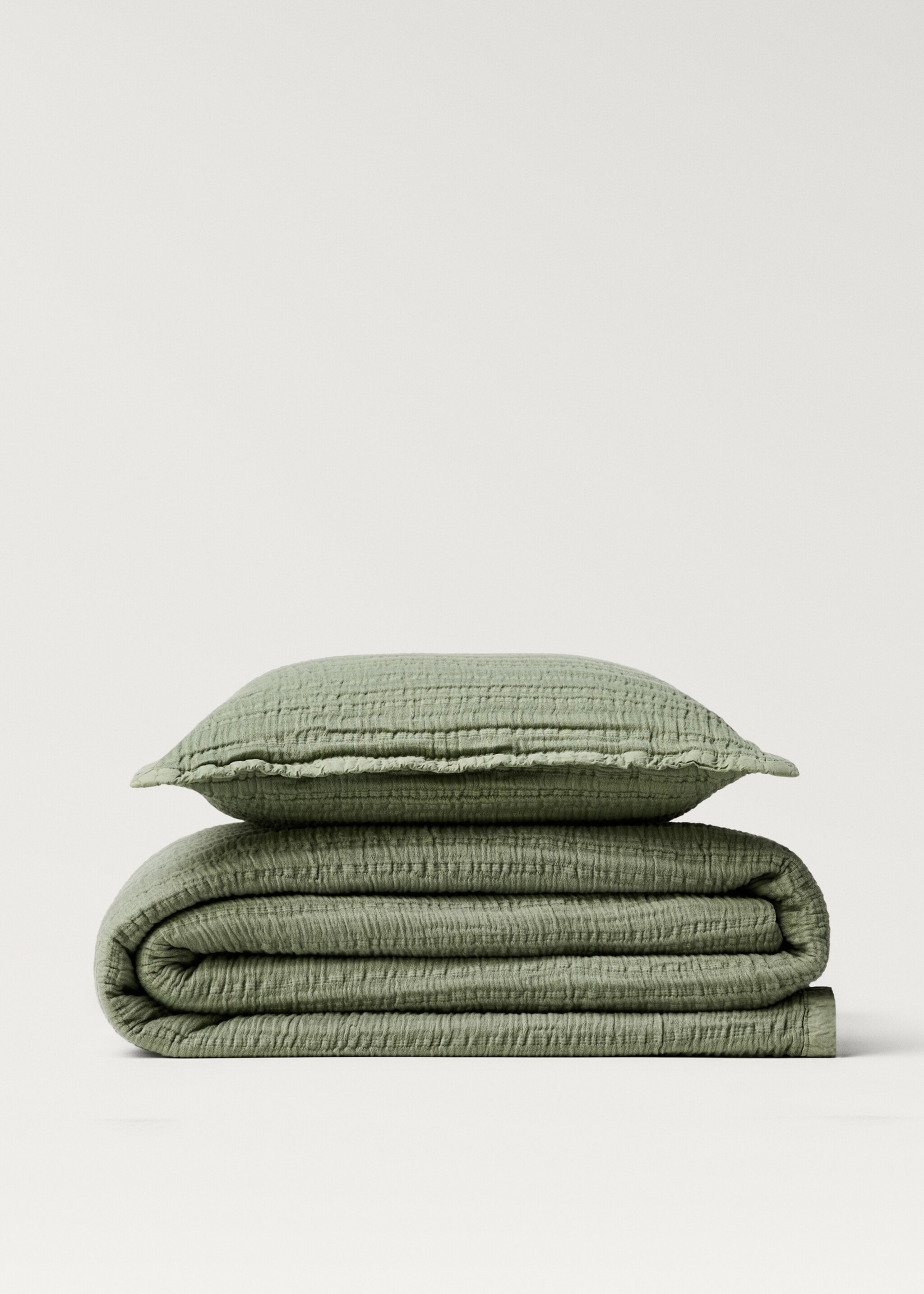 Cotton jacquard striped bedspread for 180/200 cm bed - Details of the article 3