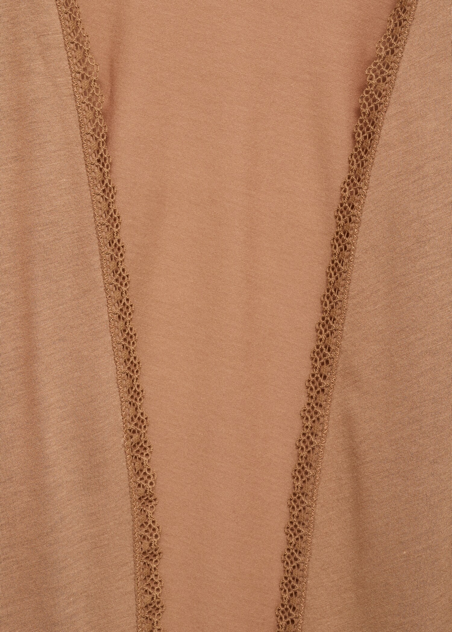 Cotton robe with contrasting lace - Details of the article 8