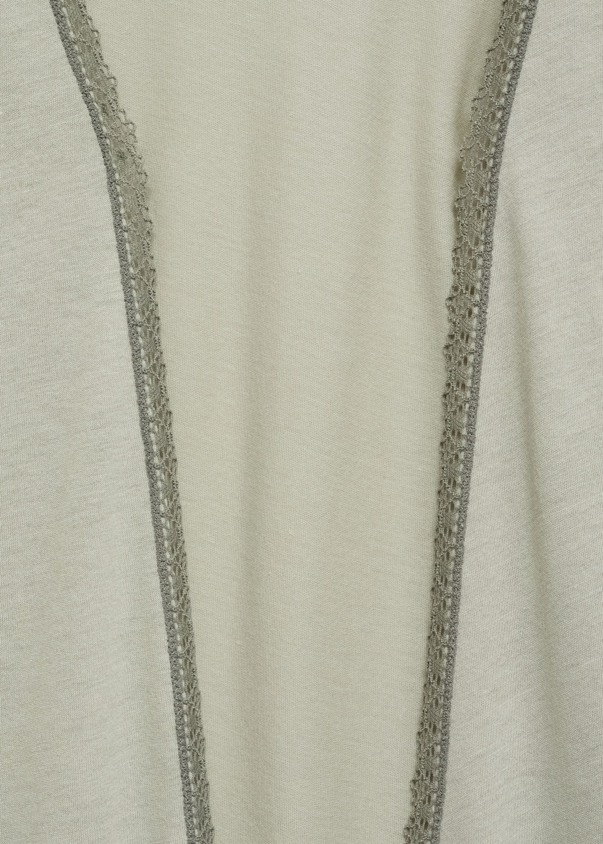 Cotton robe with contrasting lace - Details of the article 8