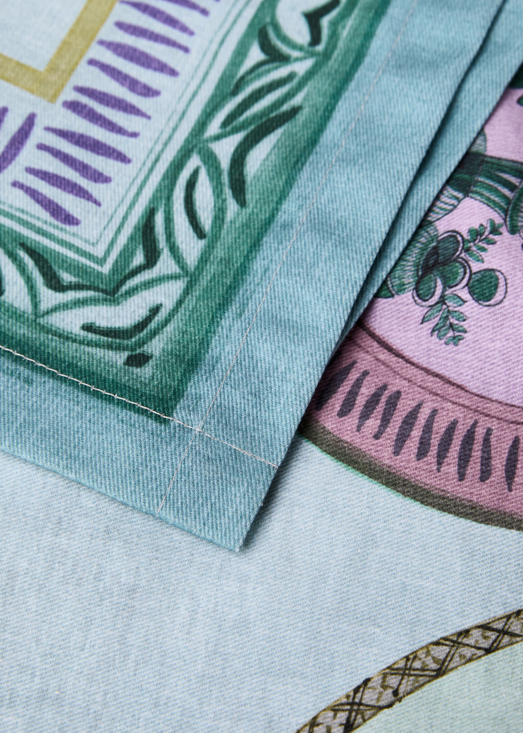 Mantel algodón estampado platos 6 a 8 comensales - Detalle del artículo 1
