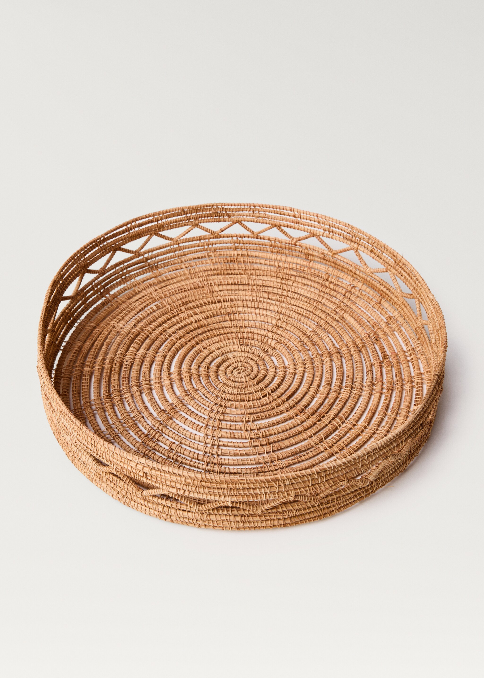 Bandeja decorativa fibra natural trenzada - Detalle del artículo 1