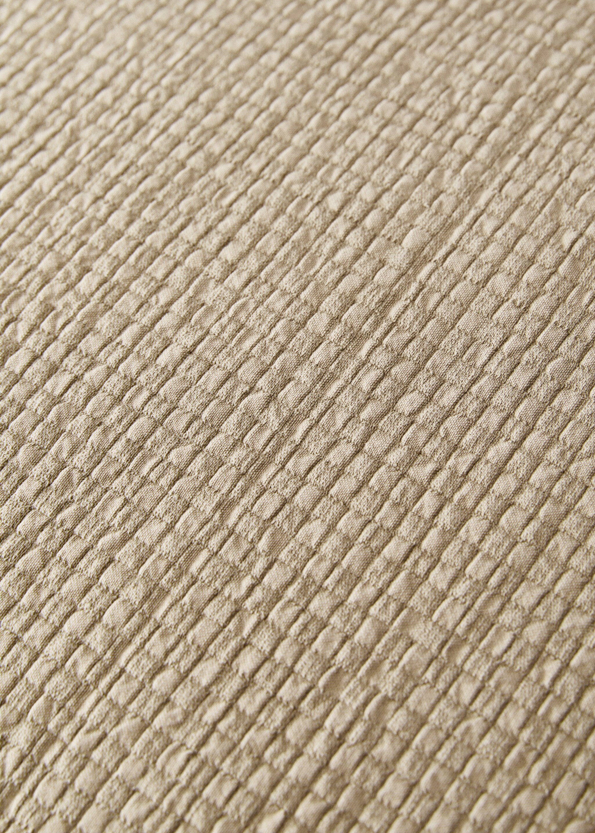Kuddfodral för säng i jacquardbomull med mini rutor 50x50 cm - Detaljer om artikeln 4