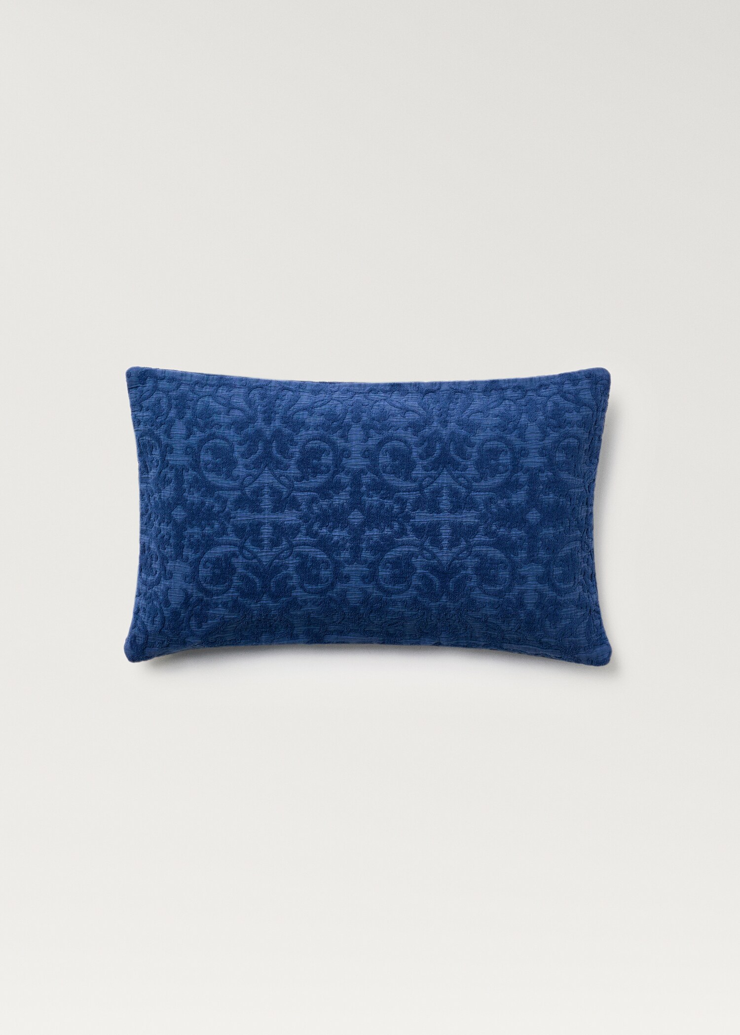 Kissenbezug aus Jacquard mit Blumenmotiv 30 x 50 cm - Artikel ohne Model