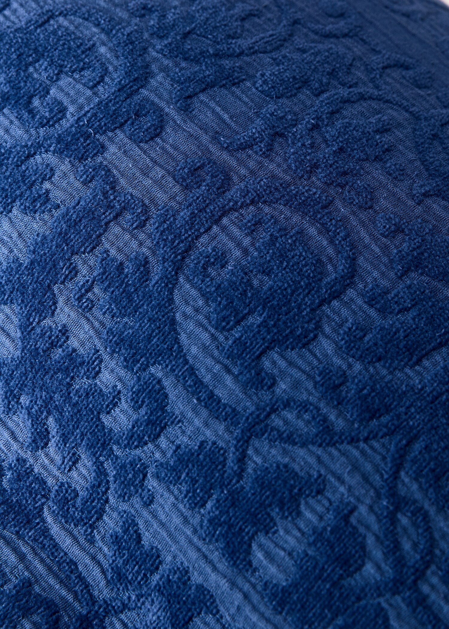Kissenbezug aus Jacquard mit Blumenmotiv 30 x 50 cm - Detail des Artikels 3