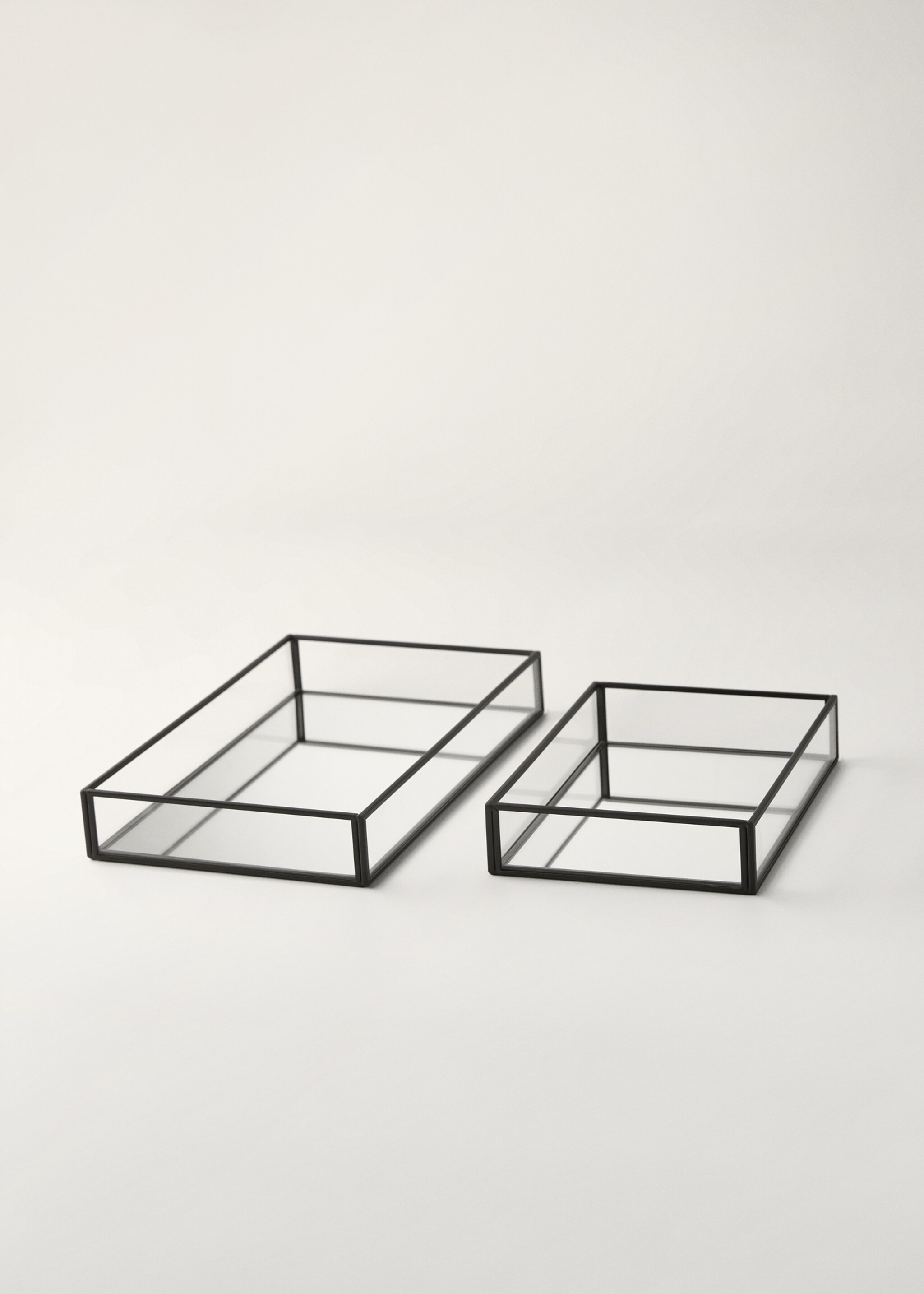 Safata decorativa vidre i metall petita - Detall de l'article 4