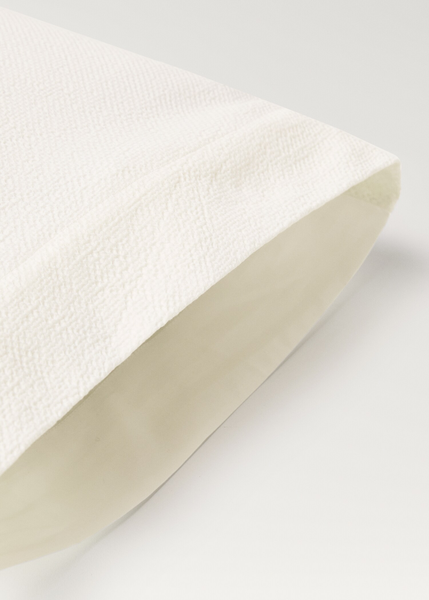 Percale cotton textured pillowcase 45x110 cm - Details of the article 1