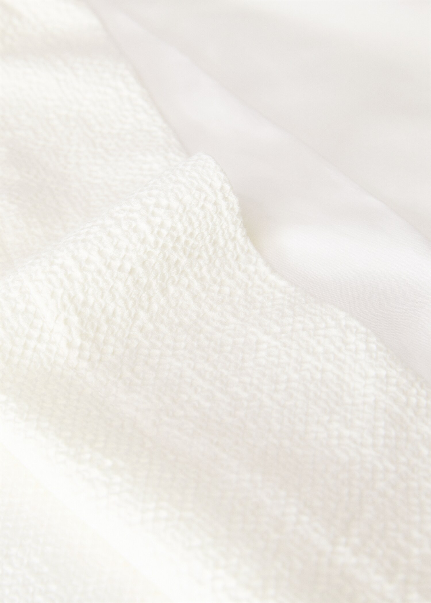 Percale cotton textured pillowcase 45x110 cm - Details of the article 2