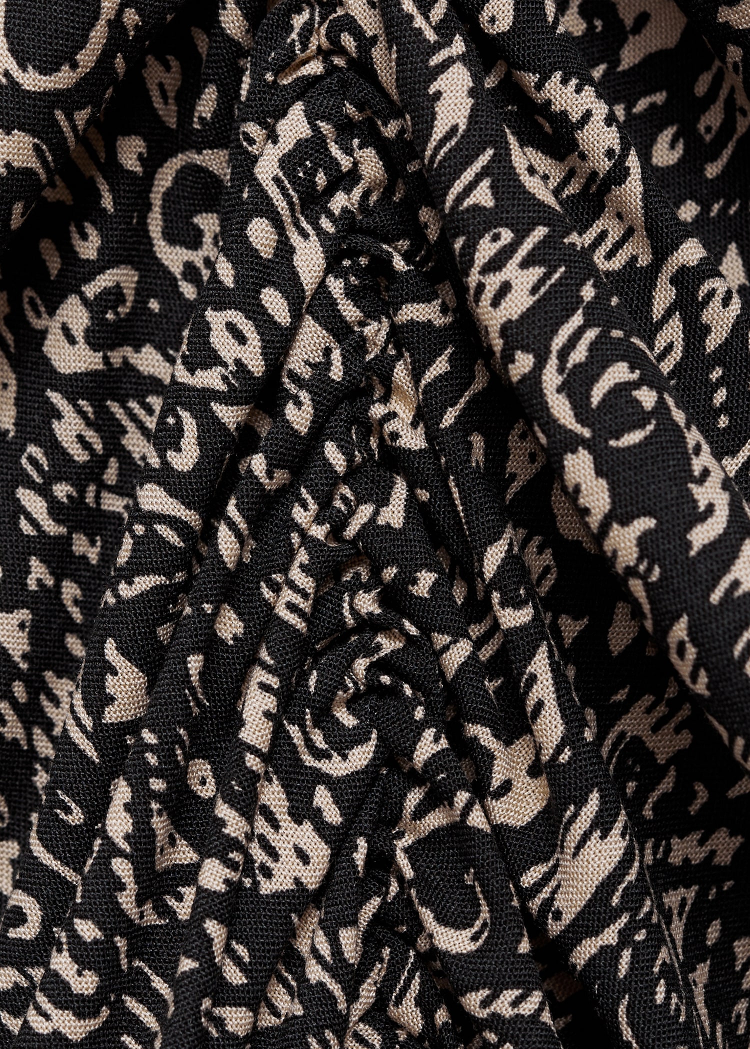 Printed ruched dress - Details of the article 0