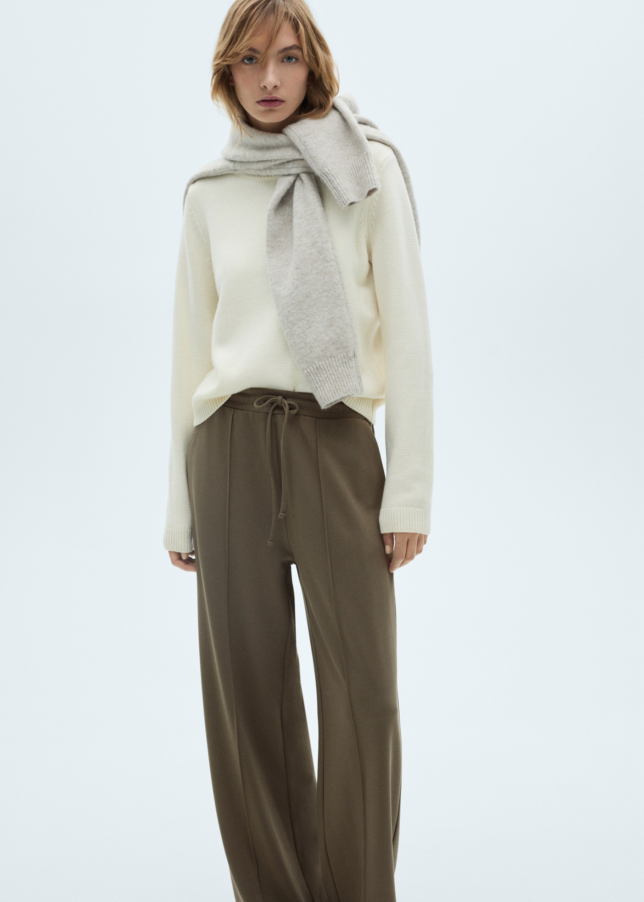 Wide-leg jogger trousers - Details of the article 2