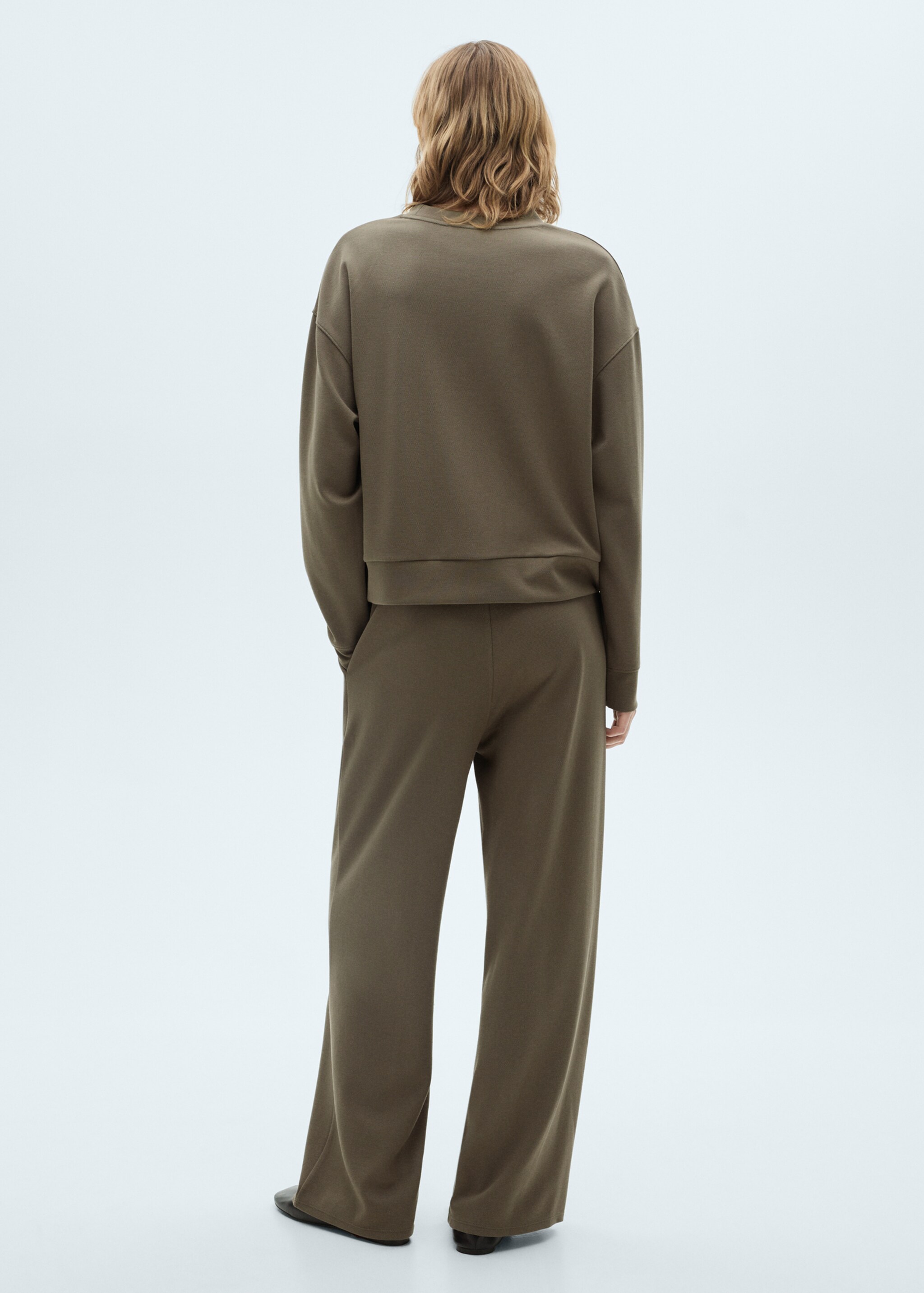 Wide-leg jogger trousers - Reverse of the article