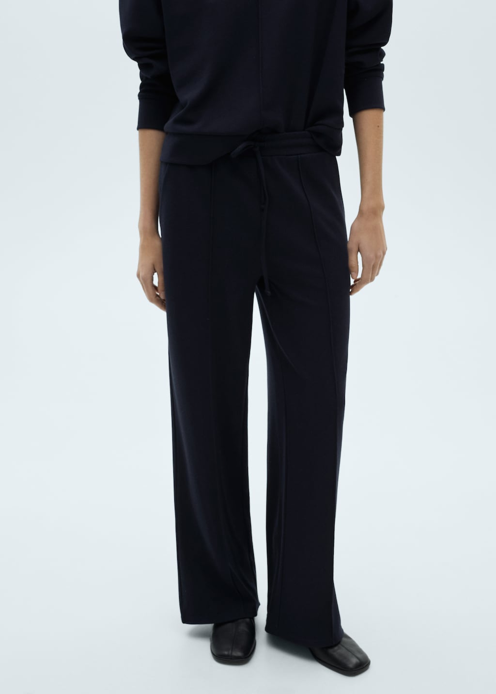 Wideleg jogger pants - Women | MANGO USA