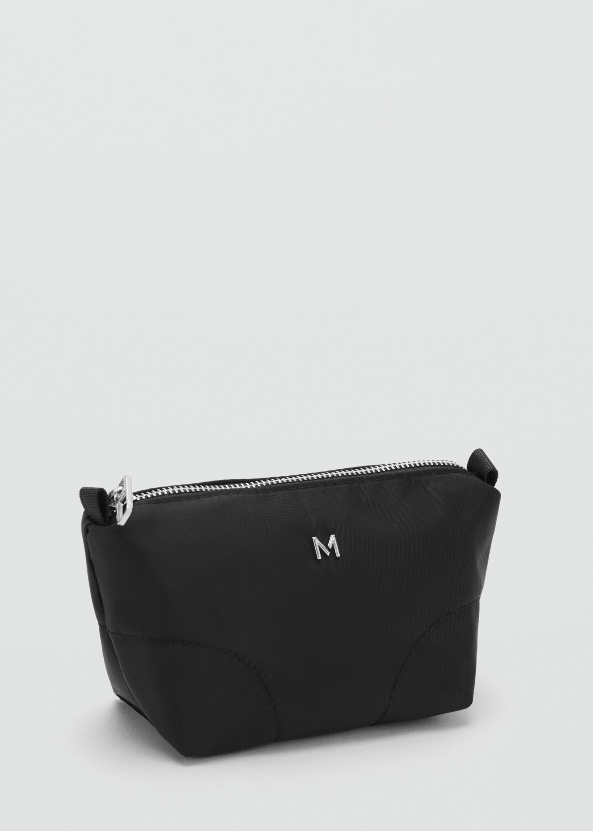 Zipped nylon cosmetics bag - Medium plane