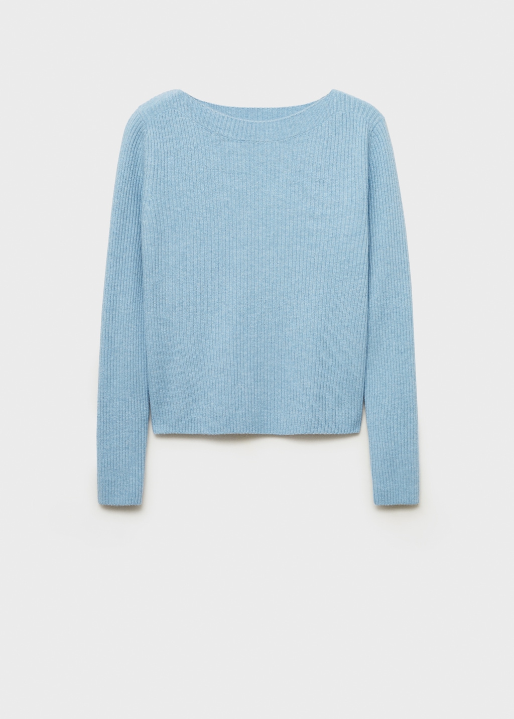 Boat neck ribbed sweater - Women | MANGO USA