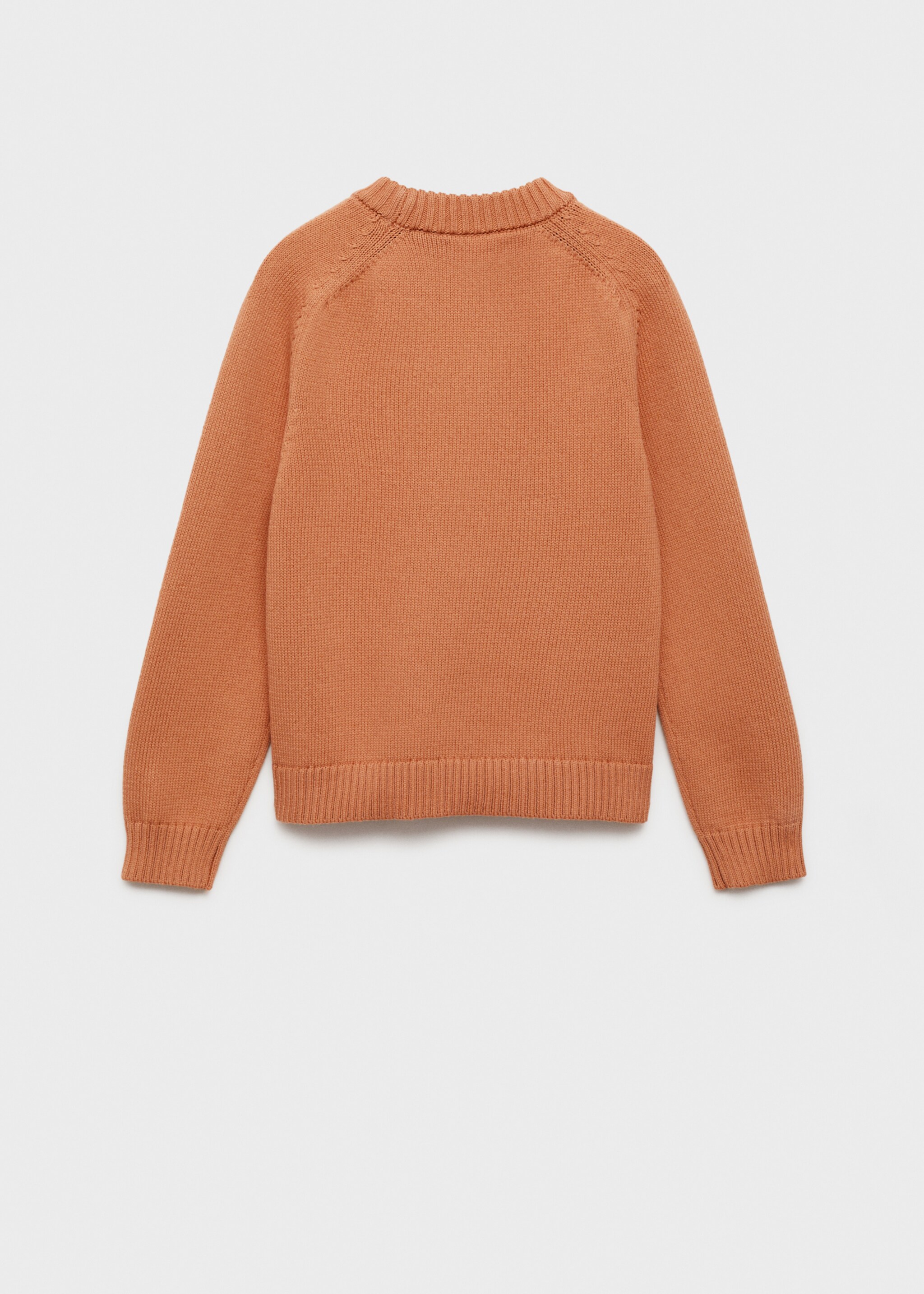 Knitted cotton sweater - Reverse of the article