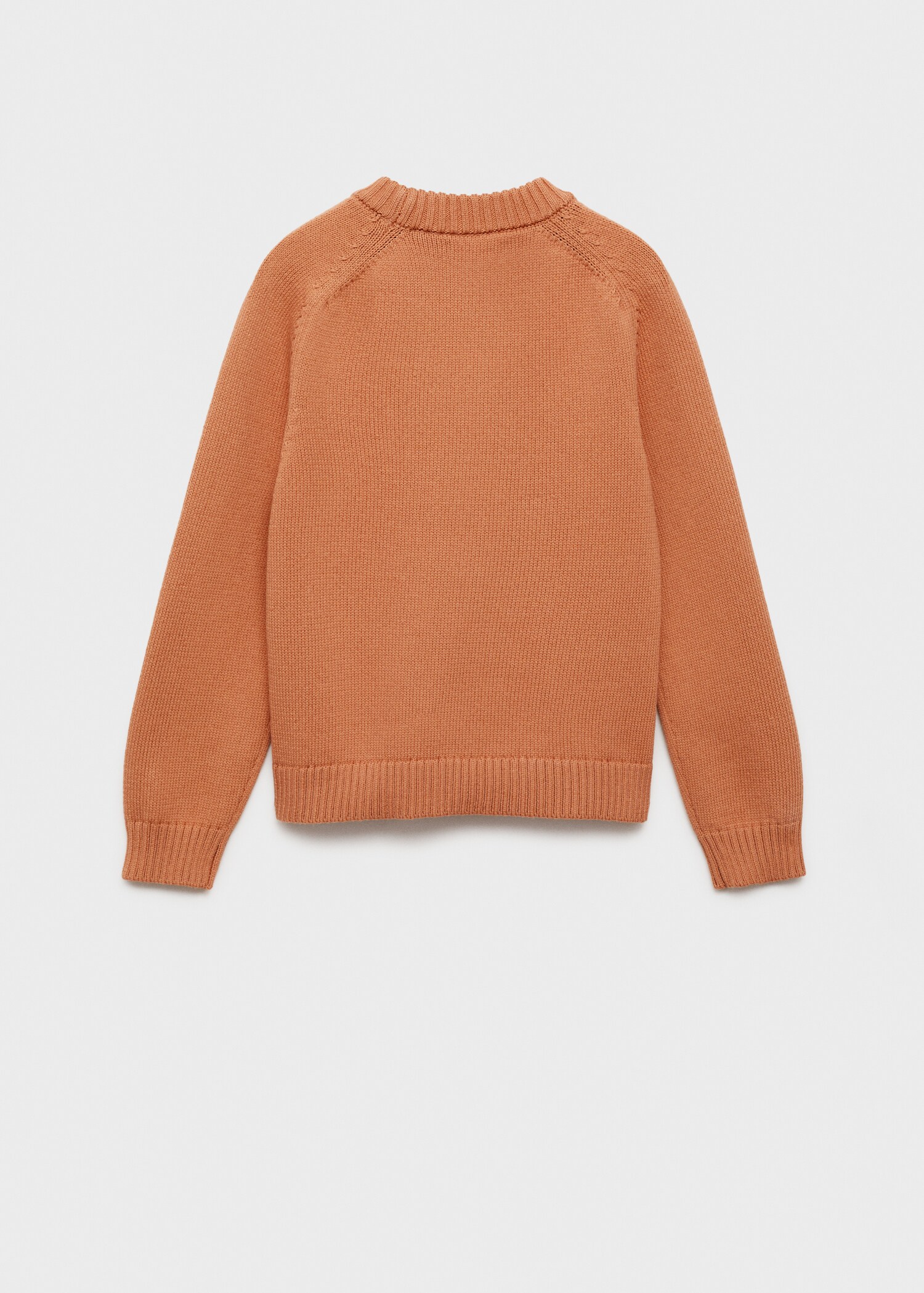 Knitted cotton sweater - Reverse of the article