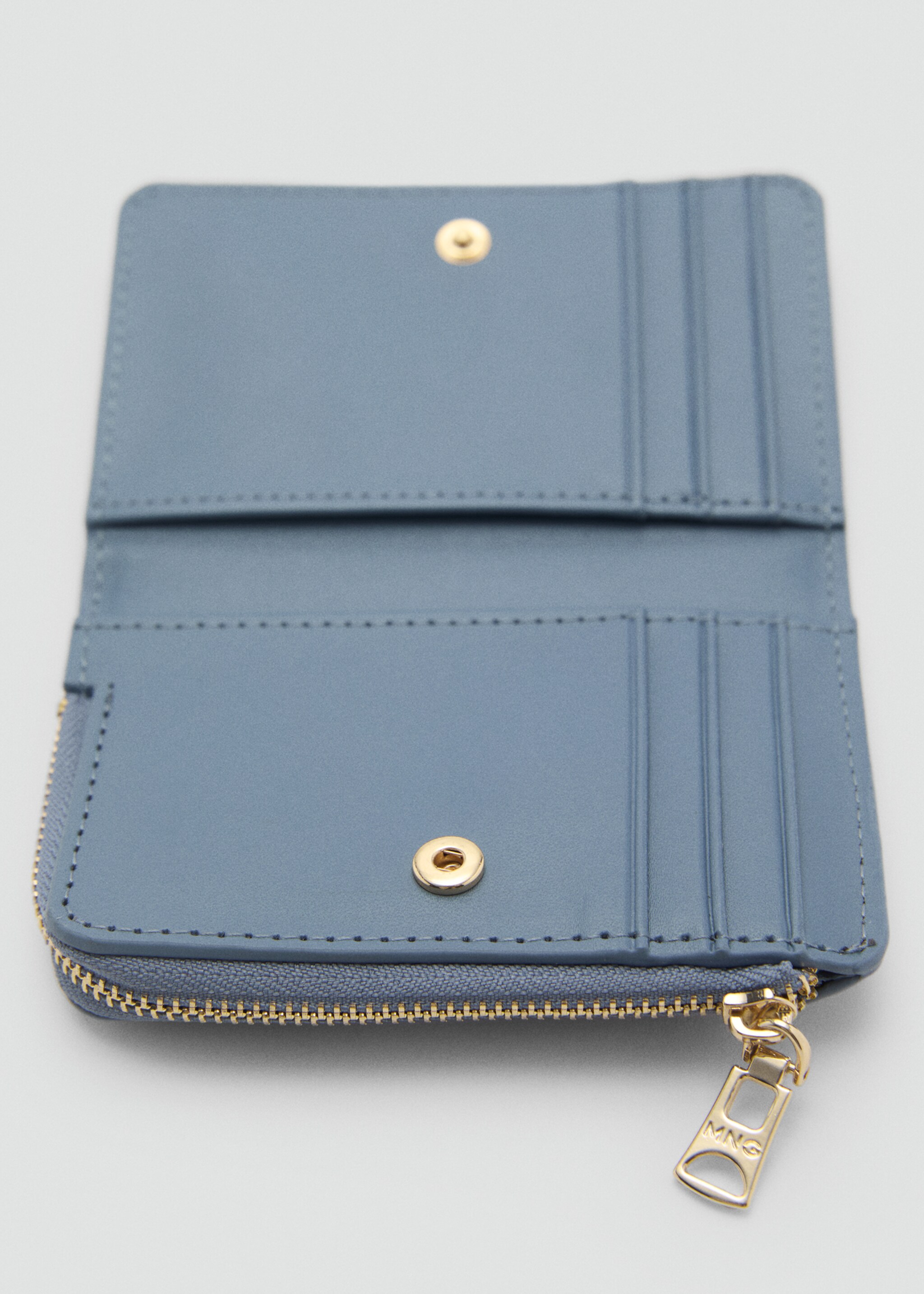 Saffiano-effect folded wallet - เครื่องบินขนาดกลาง