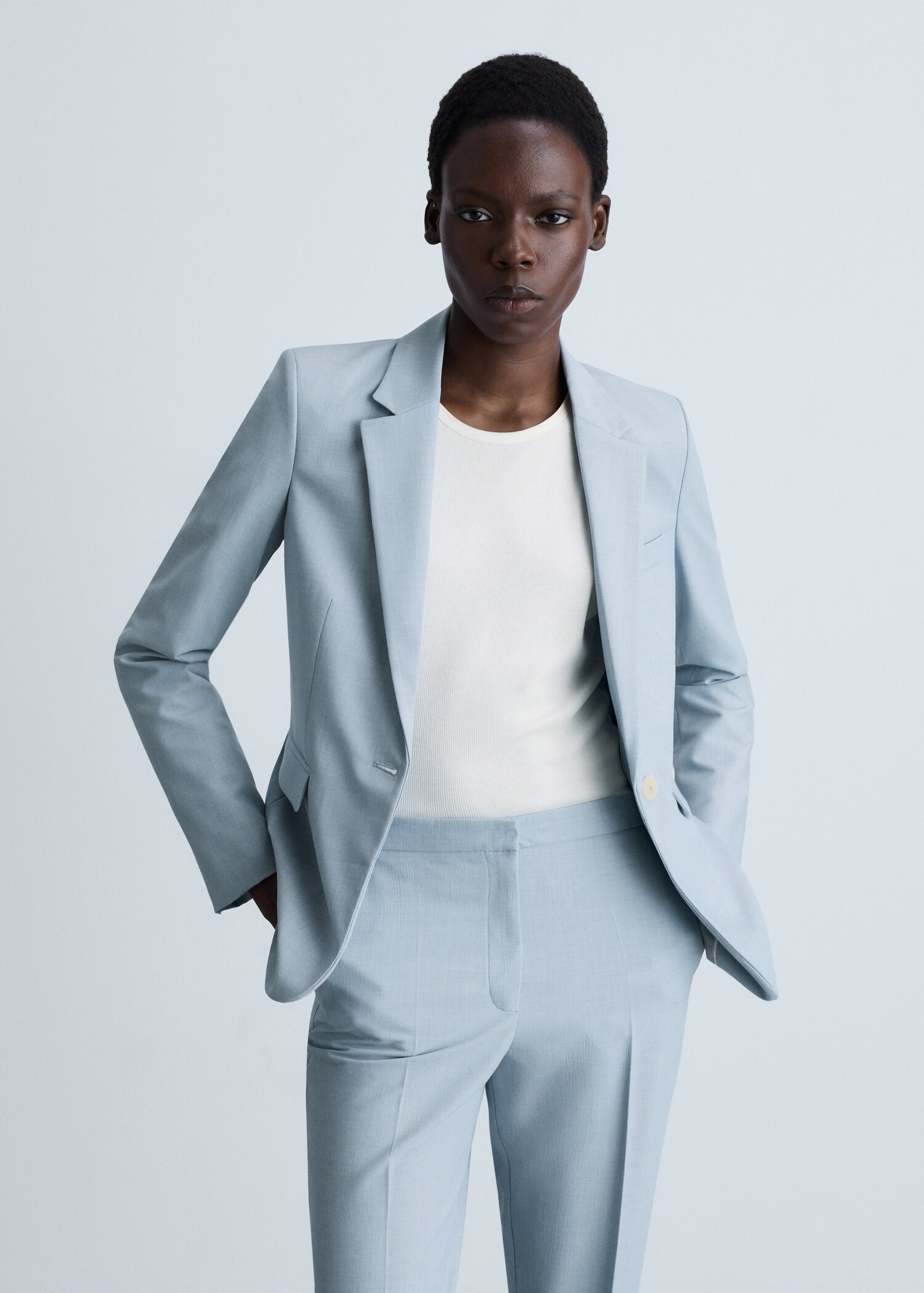 Fitted suit jacket - Medium plane