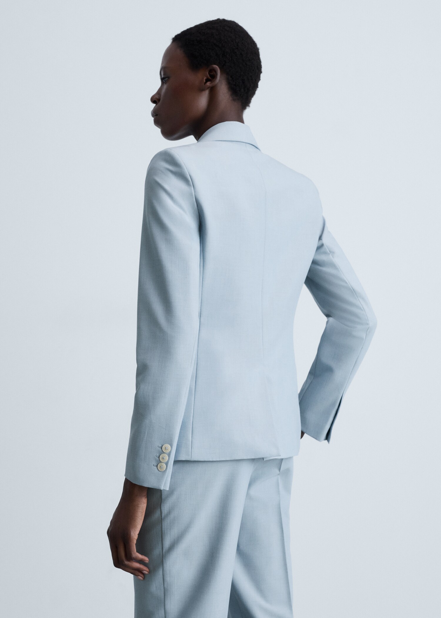 Fitted suit jacket - Reverse of the article
