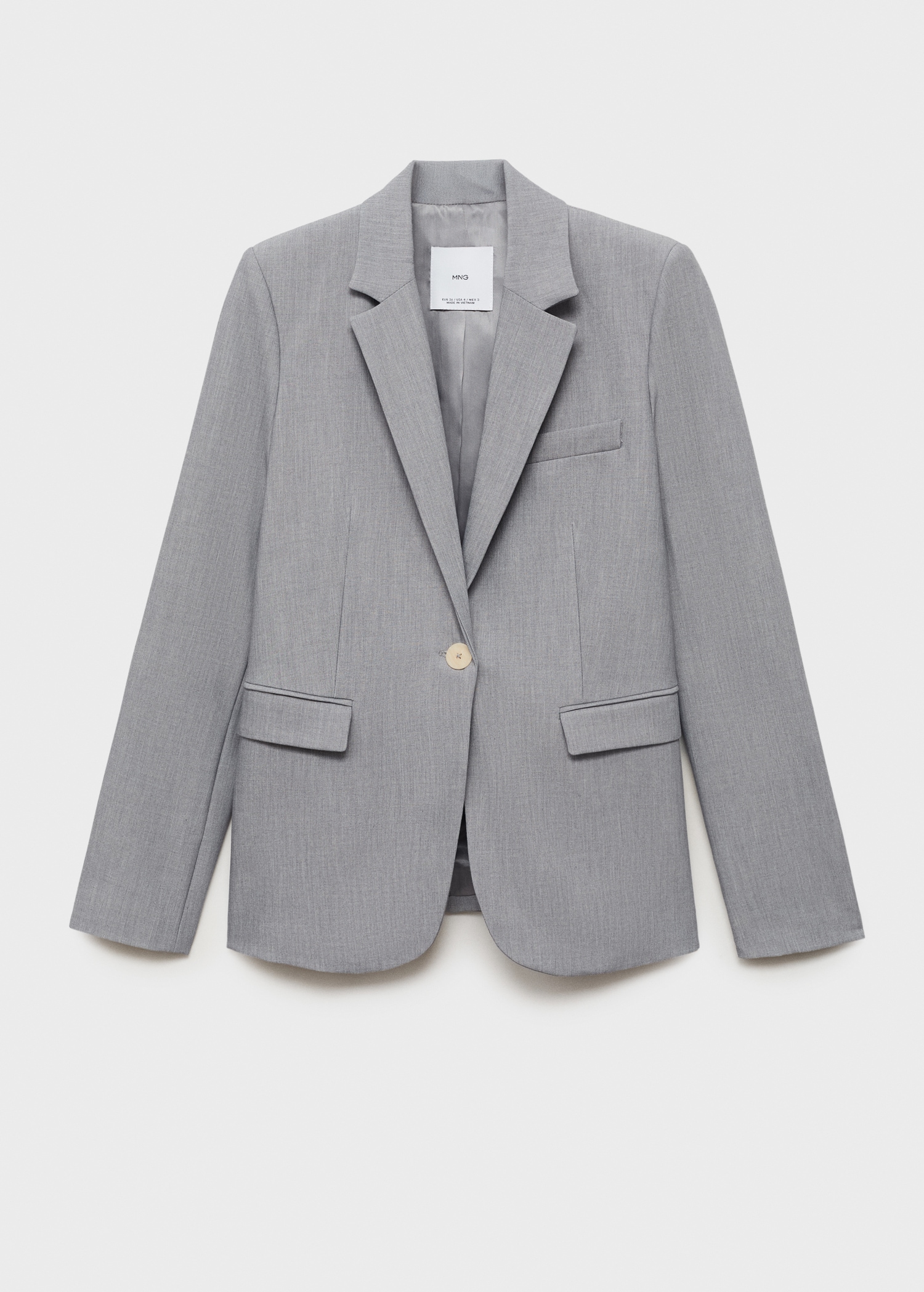 Fitted suit blazer