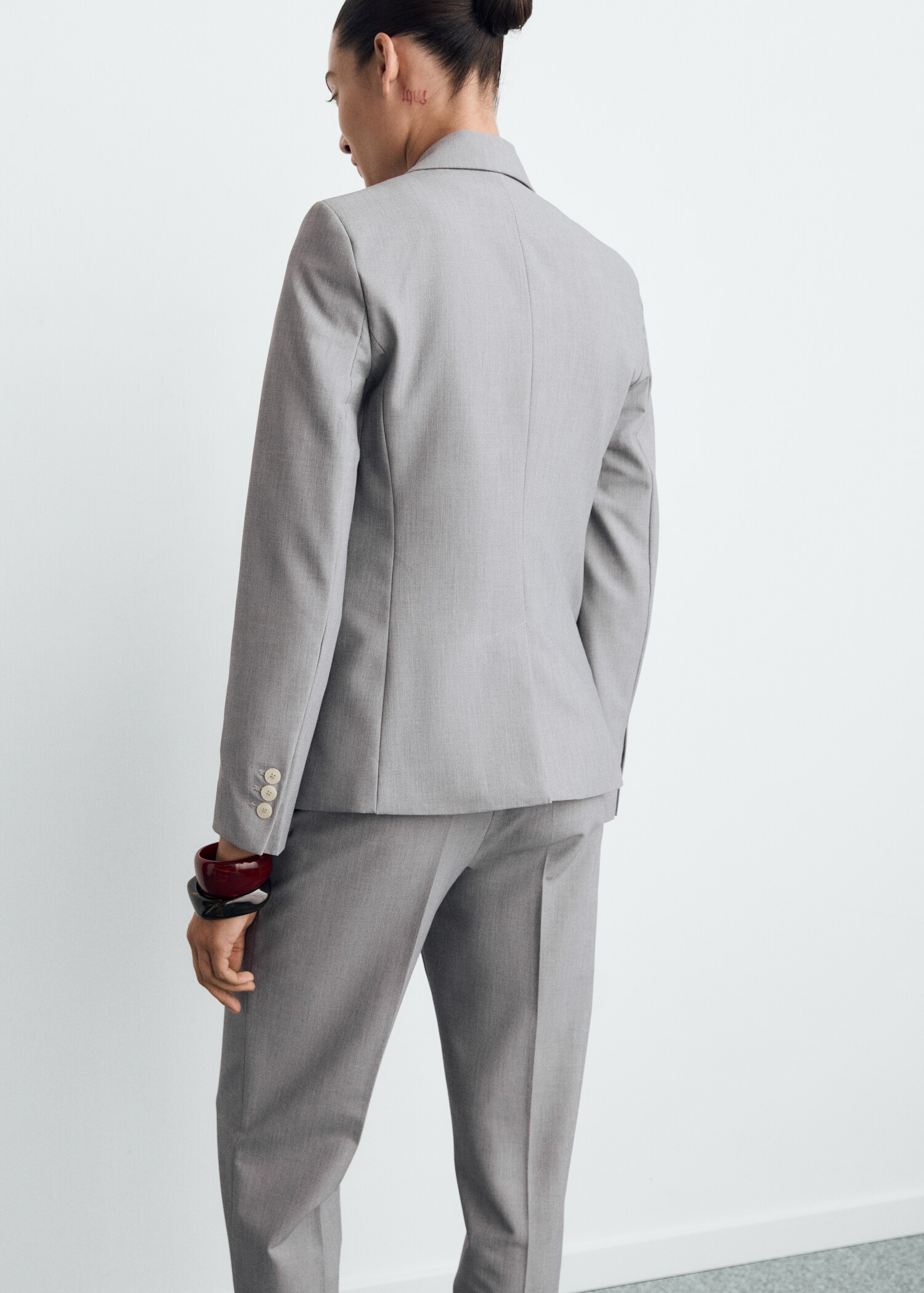 Blazer traje entallada - Reverso del artículo