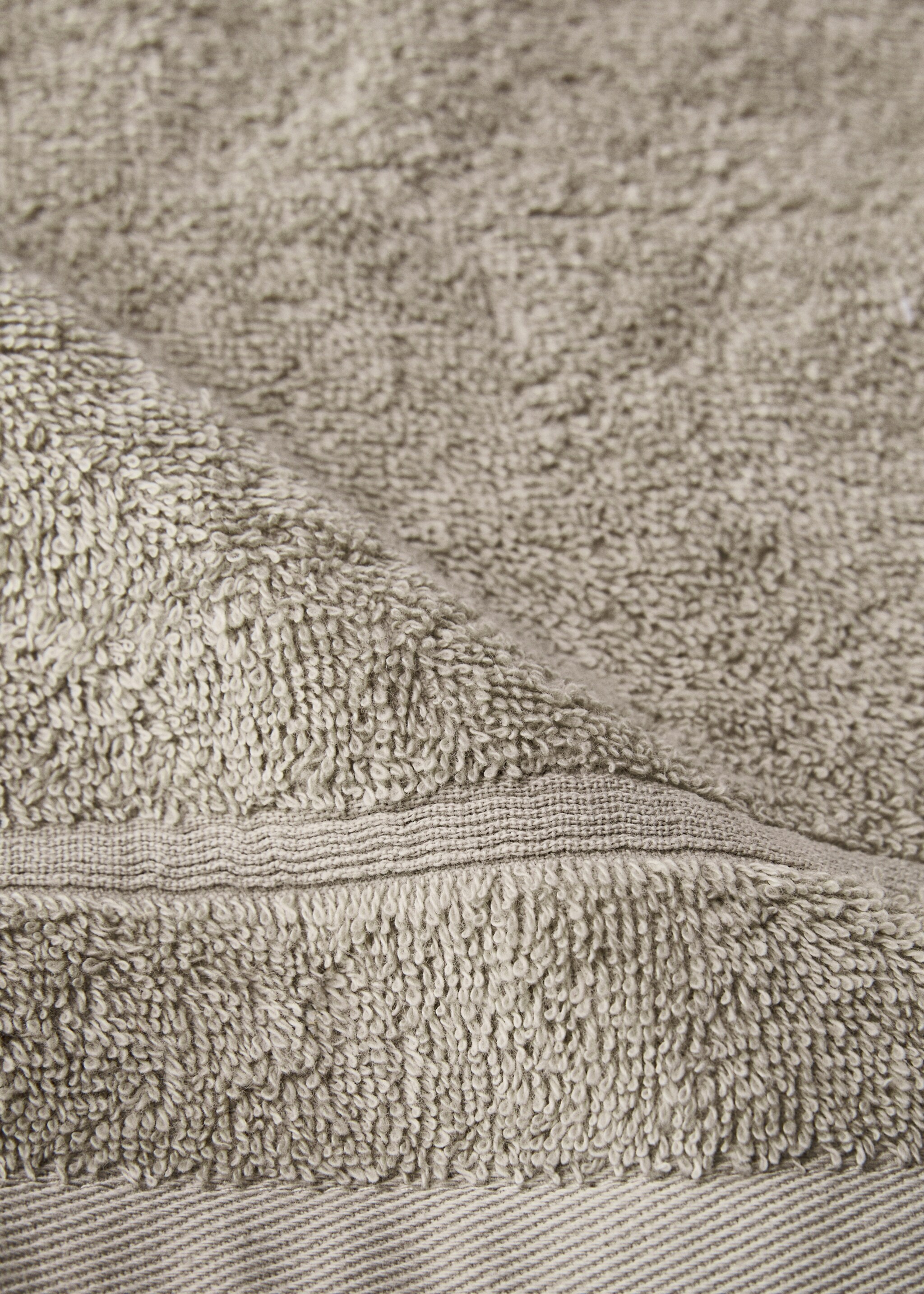 Pack of 3 cotton terry towels - Details of the article 2, Beige. Ref: 87063293-00.