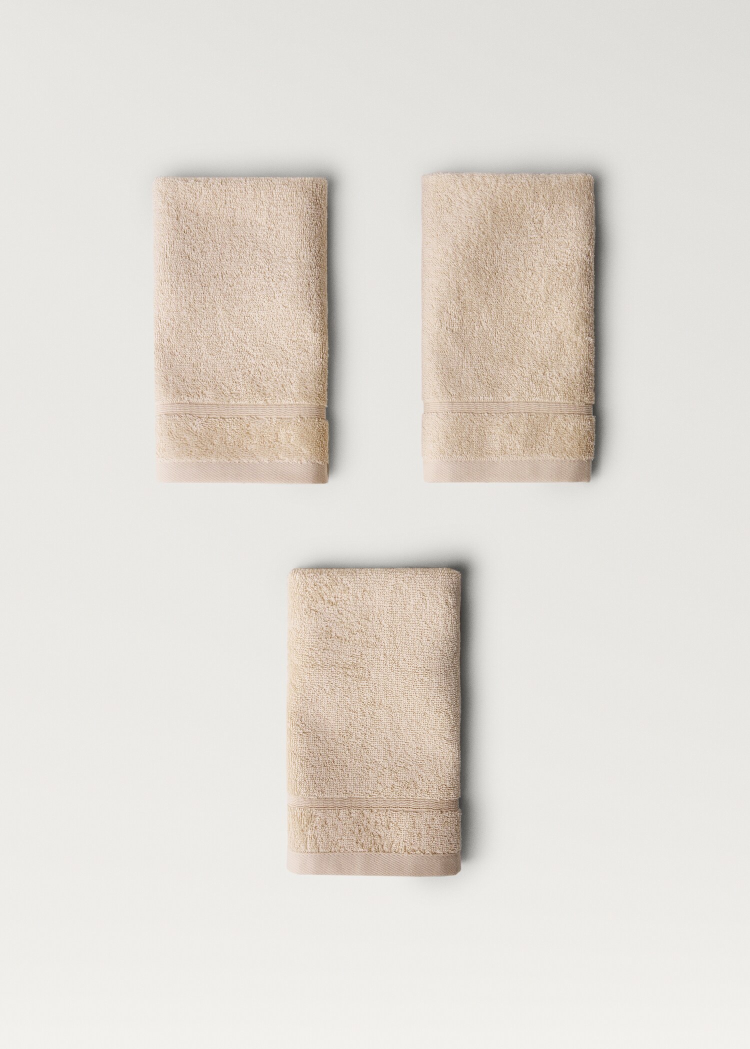 Pack of 3 cotton terry towels - Details of the article 1